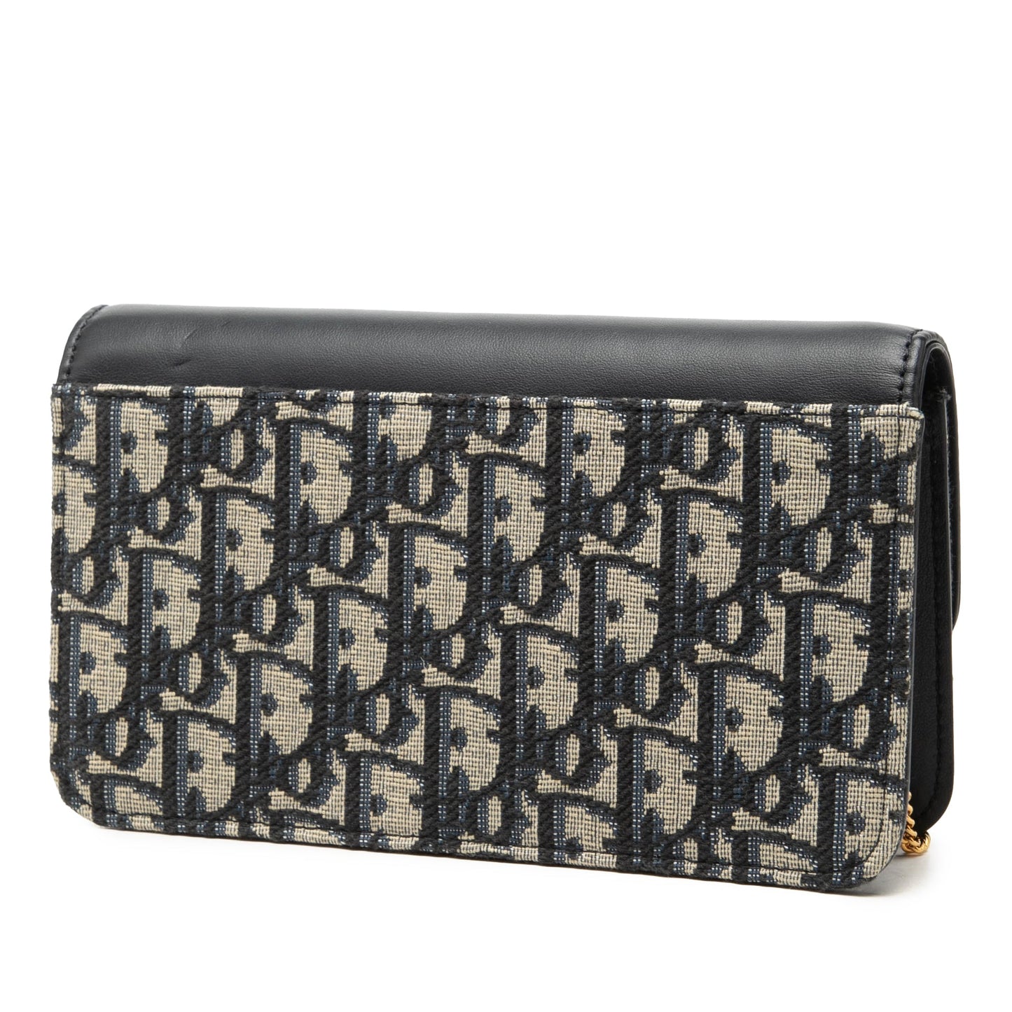 Dior Oblique Jacquard and Calfskin Miss Caro Pouch with Chain