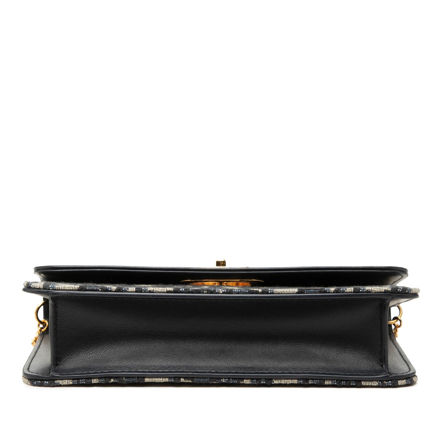 Dior Oblique Jacquard and Calfskin Miss Caro Pouch with Chain