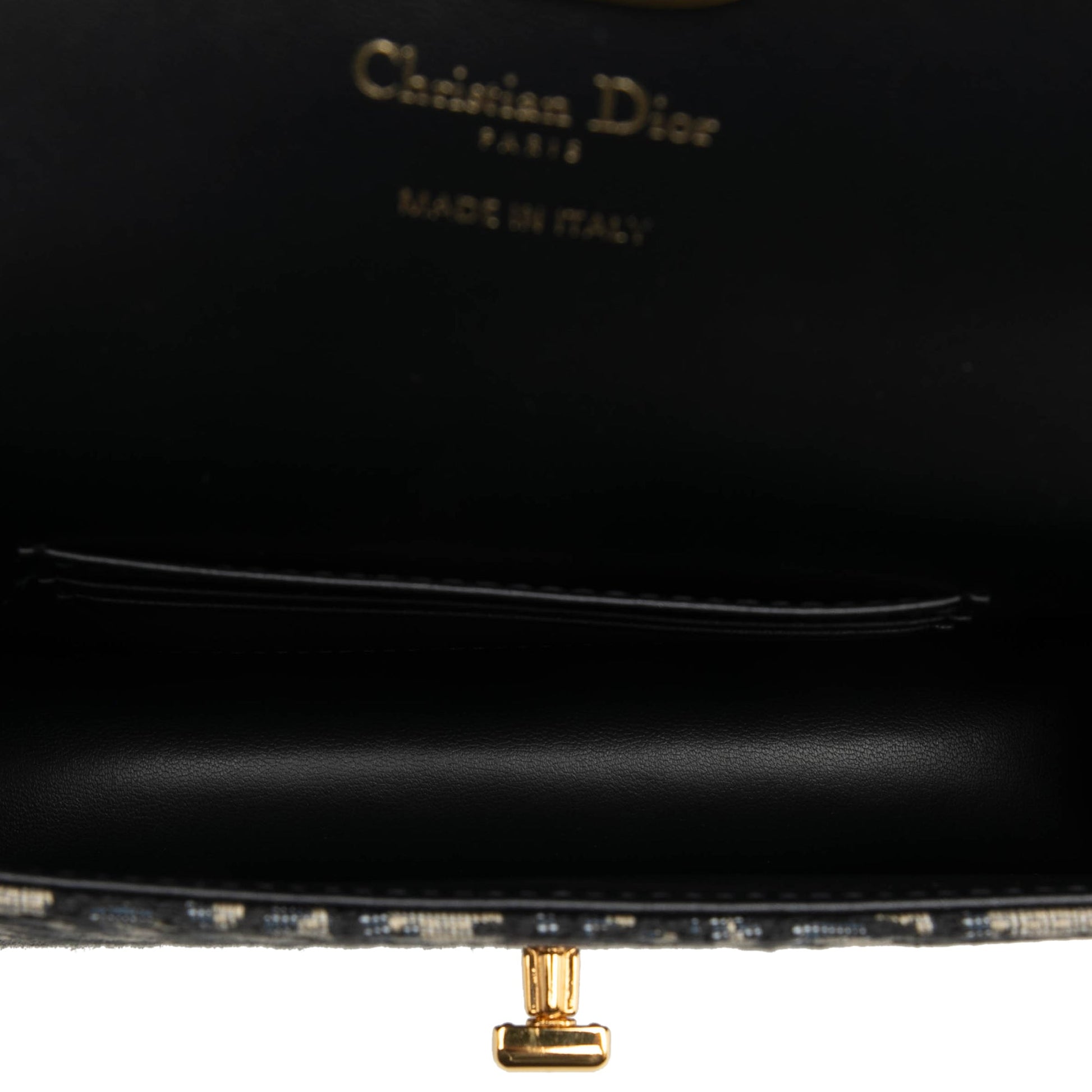 Dior Oblique Jacquard and Calfskin Miss Caro Pouch with Chain