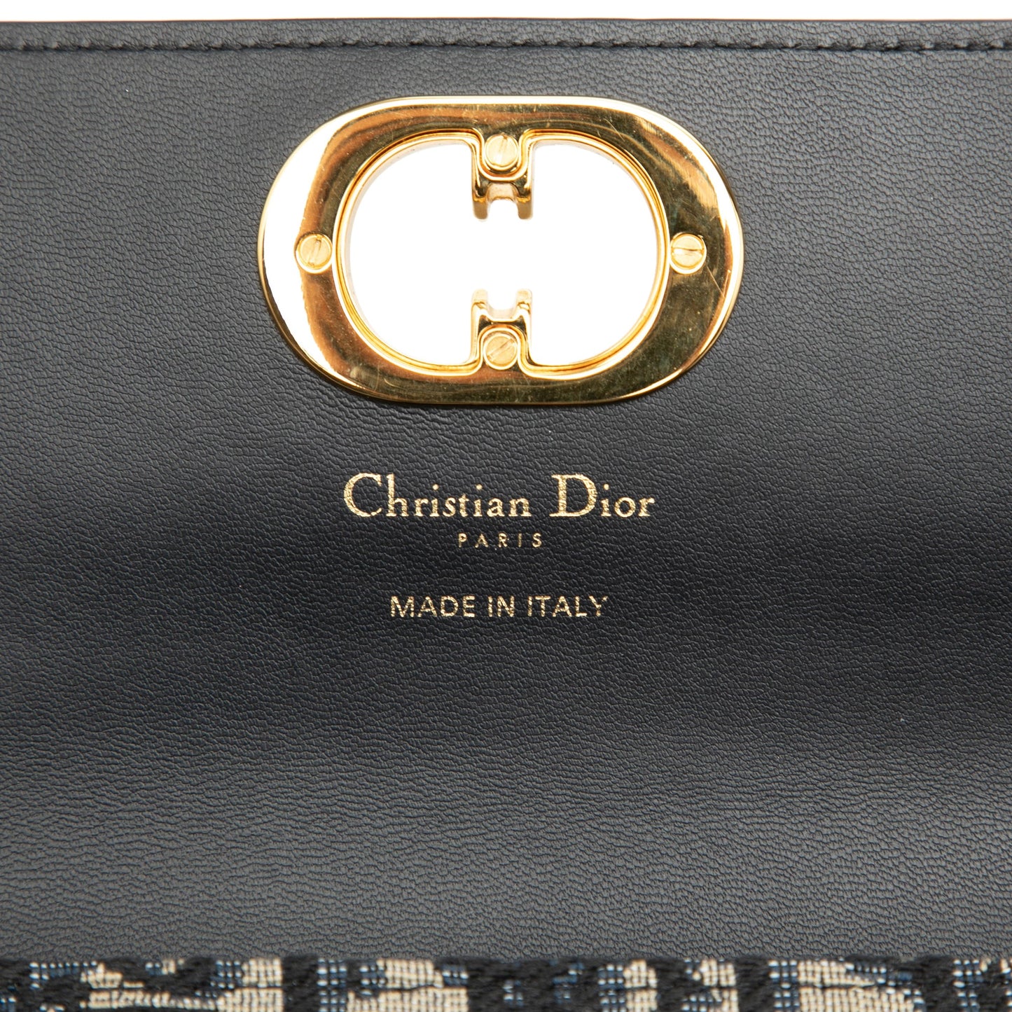 Dior Oblique Jacquard and Calfskin Miss Caro Pouch with Chain