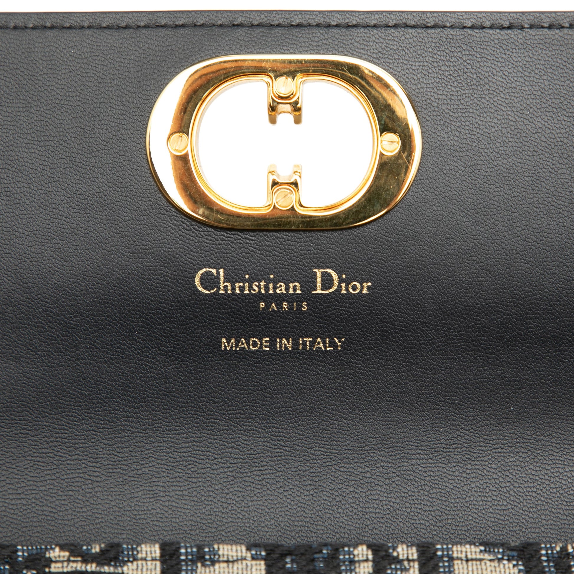 Dior Oblique Jacquard and Calfskin Miss Caro Pouch with Chain