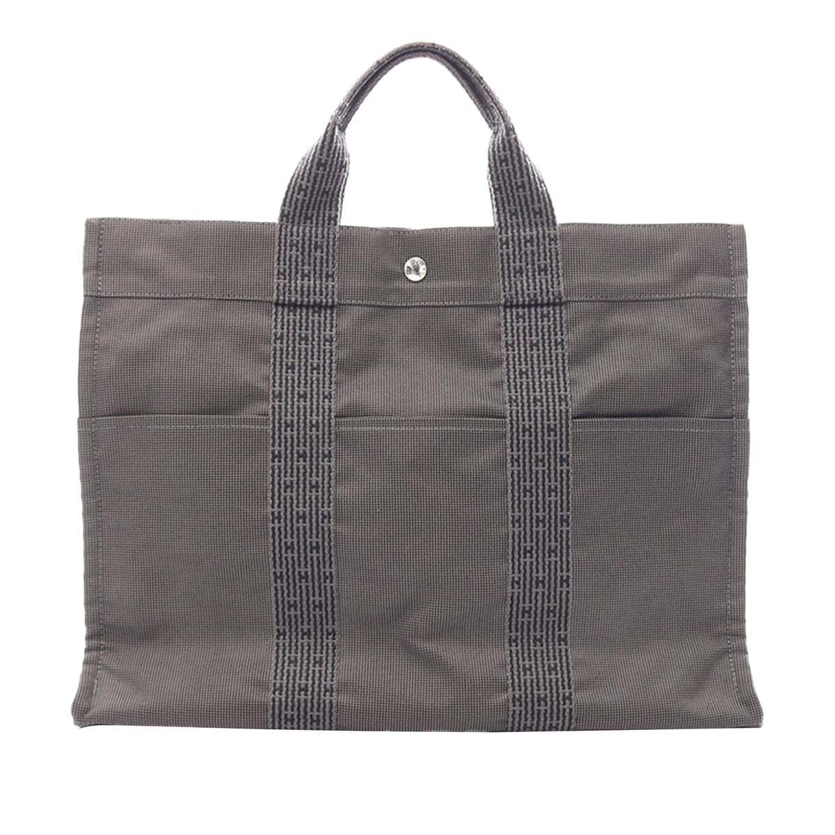 Hermès Canvas Herline MM — Gray