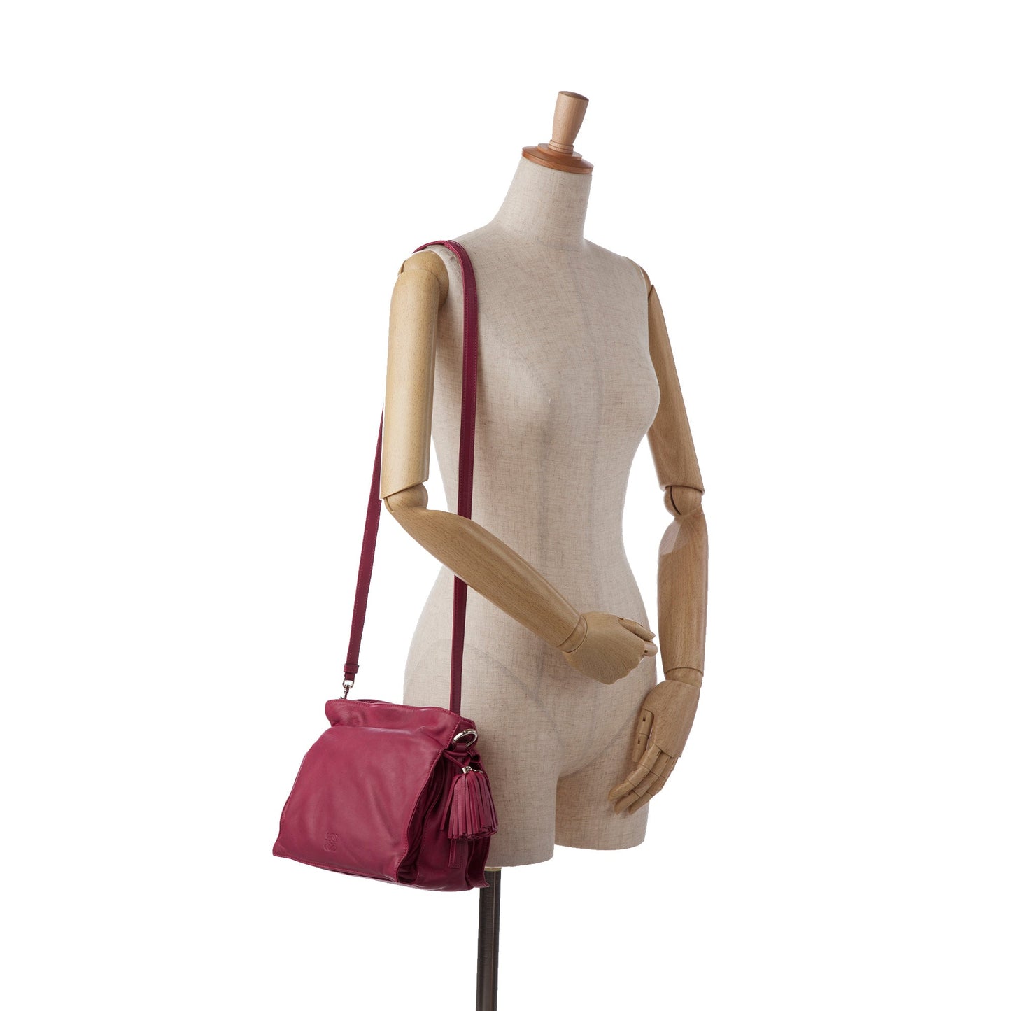 LOEWE Small Leather Flamenco Crossbody Bag