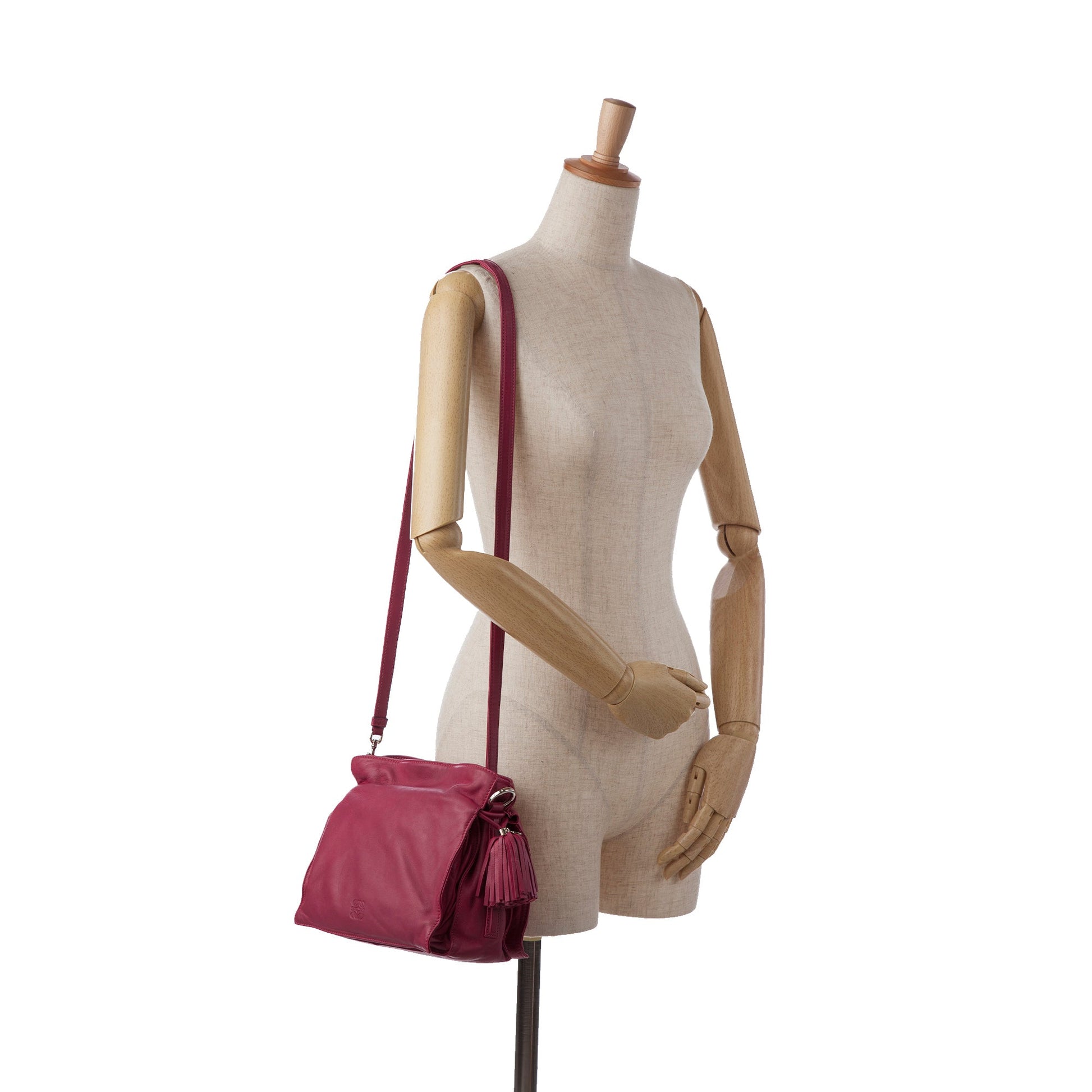 LOEWE Small Leather Flamenco Crossbody Bag