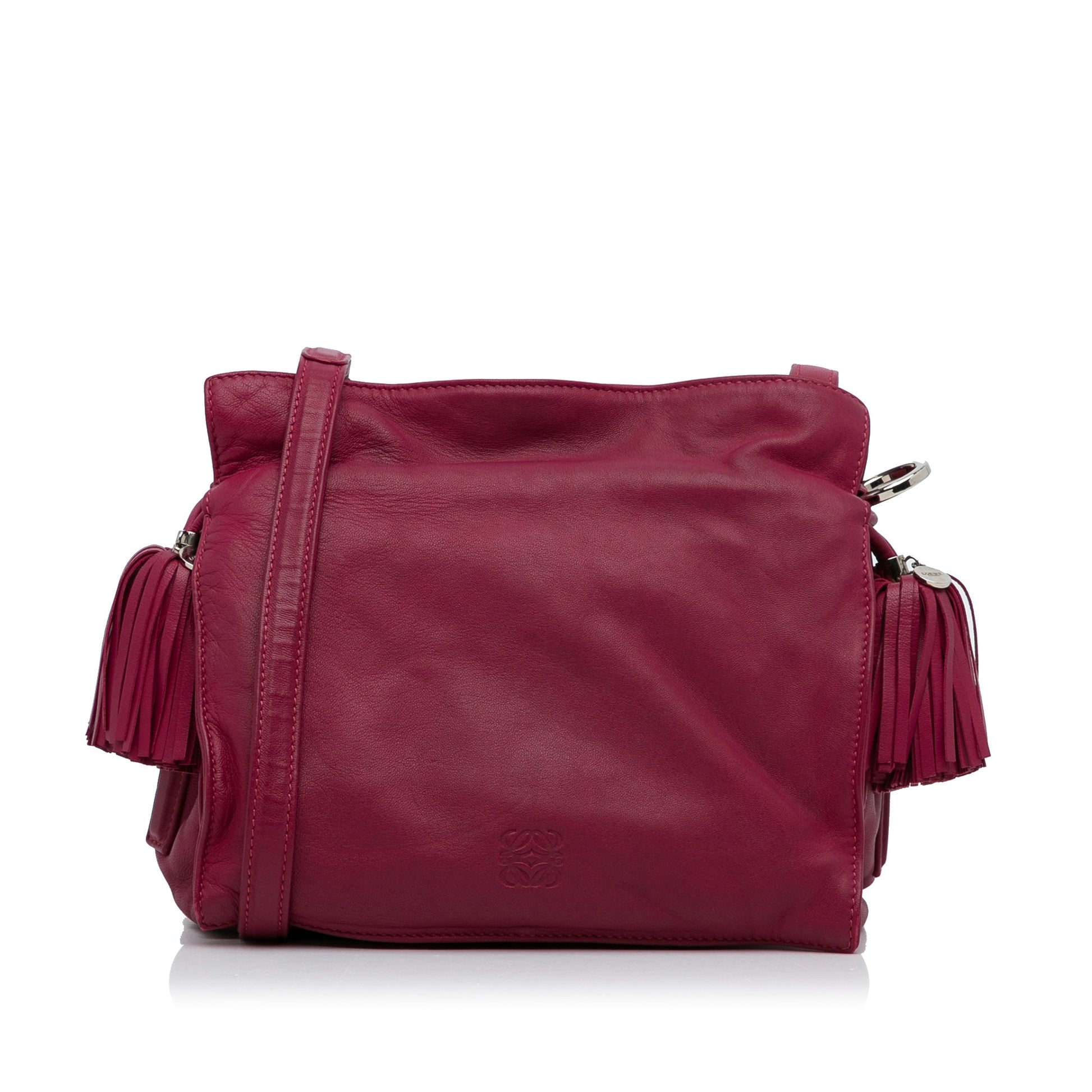 LOEWE Small Leather Flamenco Crossbody Bag