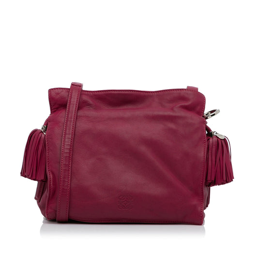 LOEWE Small Leather Flamenco Crossbody Bag