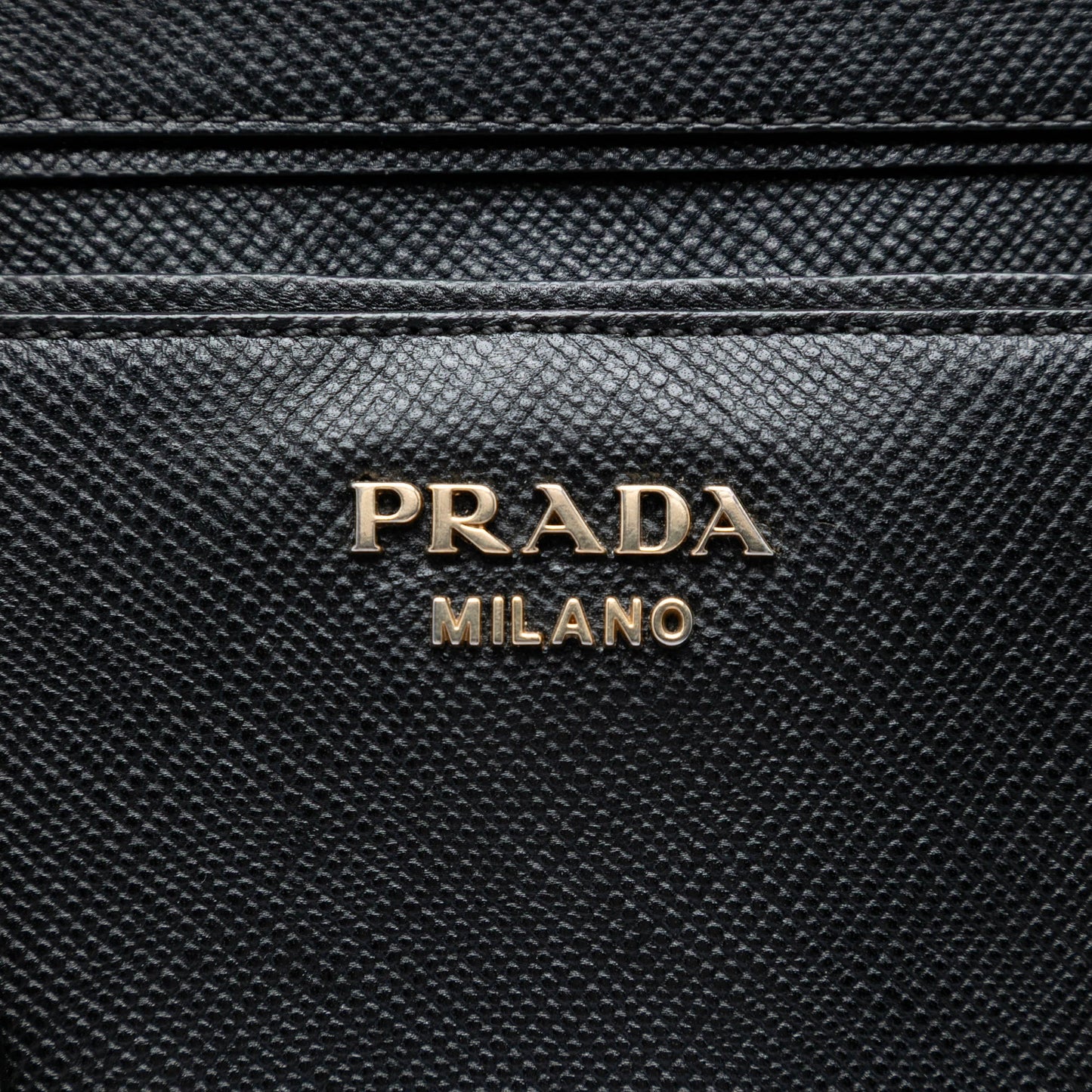 Prada Large Saffiano Cuir Double Zip Top Handle Bag