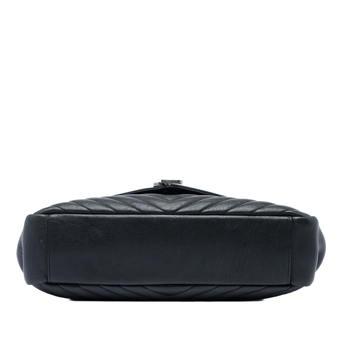 Saint Laurent Large Chevron Sheepskin Monogram College Satchel