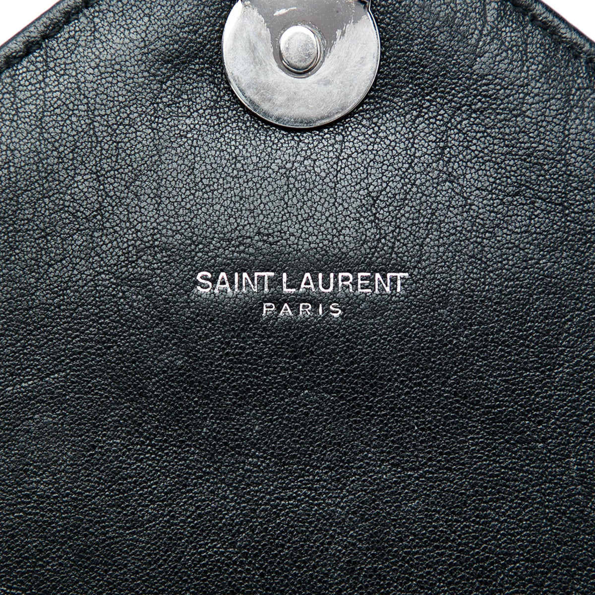 Saint Laurent Large Chevron Sheepskin Monogram College Satchel