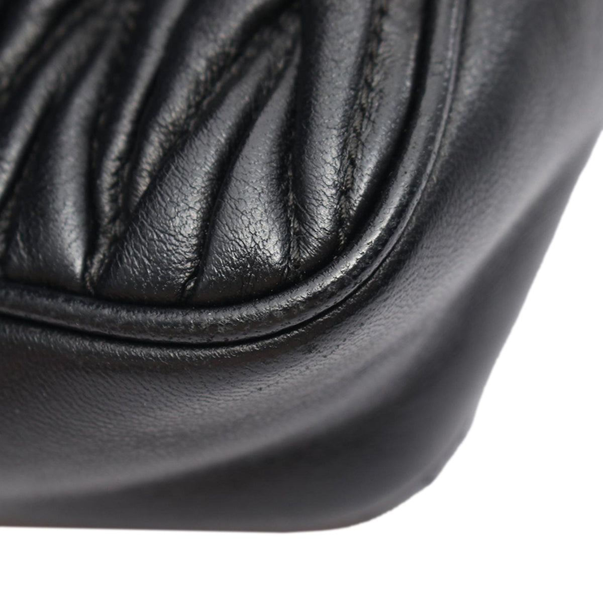 Miu Miu Matelasse Nappa Crossbody — Black