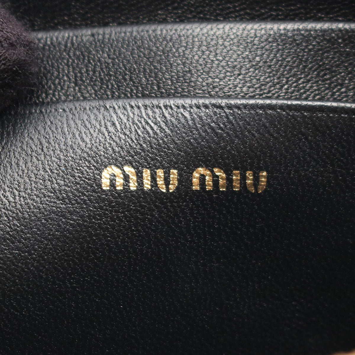 Miu Miu Matelasse Nappa Crossbody — Black