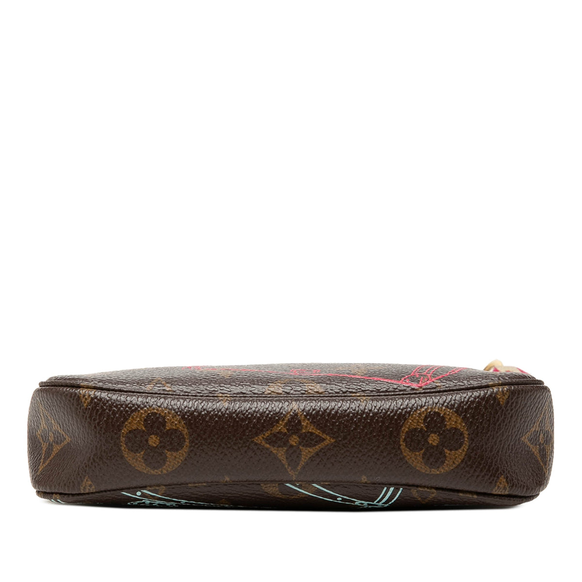 Louis Vuitton Monogram 2014 Christmas Animation Mini Pochette Accessories — Brown