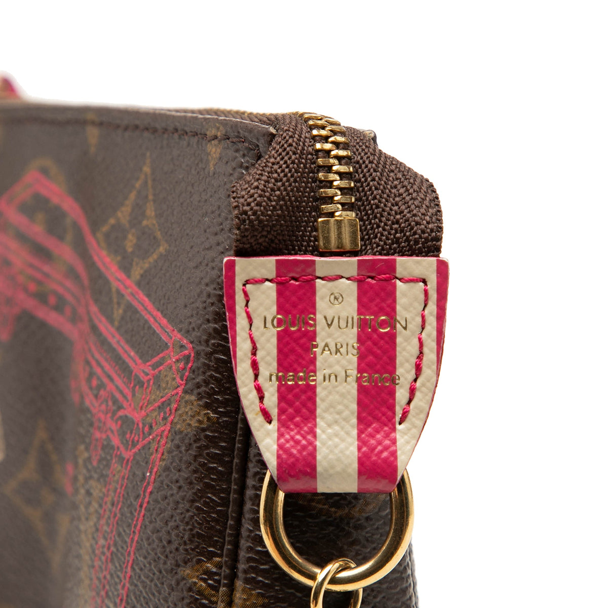 Louis Vuitton Monogram 2014 Christmas Animation Mini Pochette Accessories — Brown