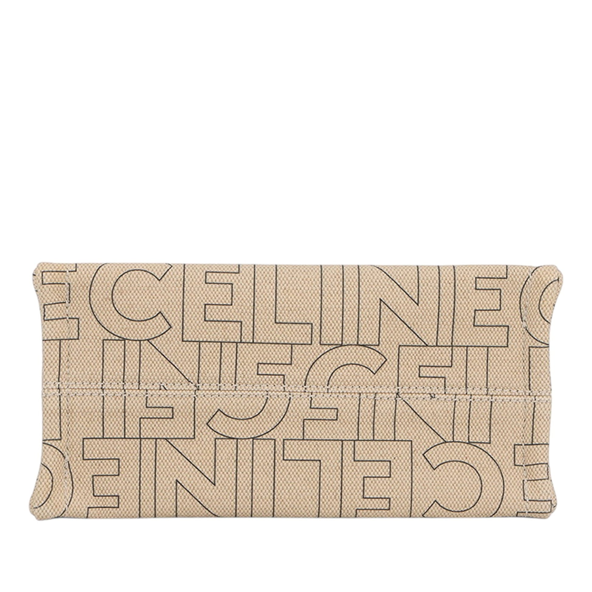 Celine Small Printed Canvas Triomphe Cabas Thais Tote