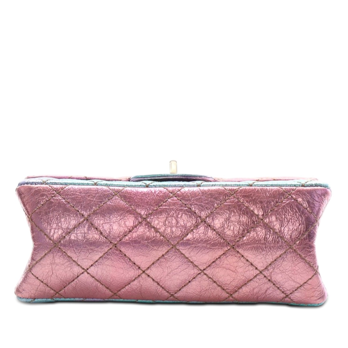 Crinkled Calfskin Rainbow Reissue 2.55 Single Flap 224