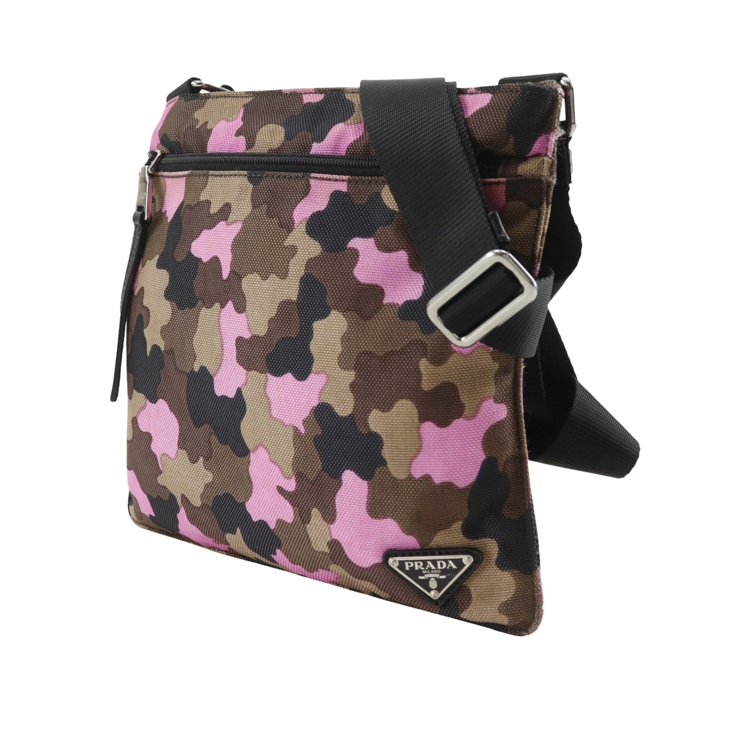 Prada Tessuto Camouflage Zip Top Crossbody
