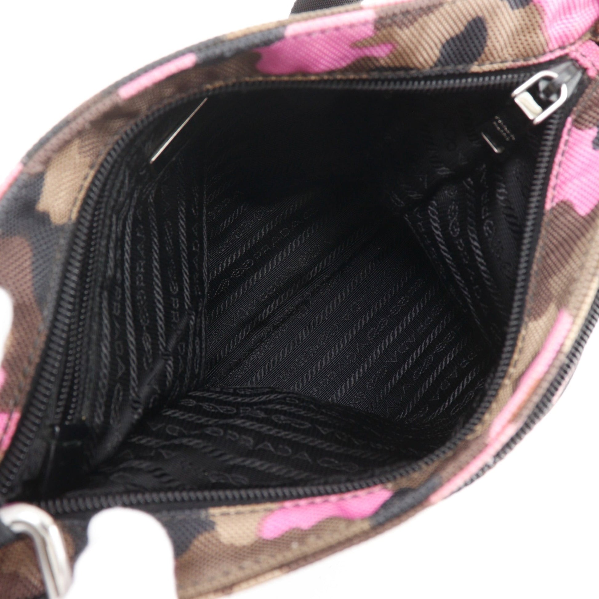 Prada Tessuto Camouflage Zip Top Crossbody