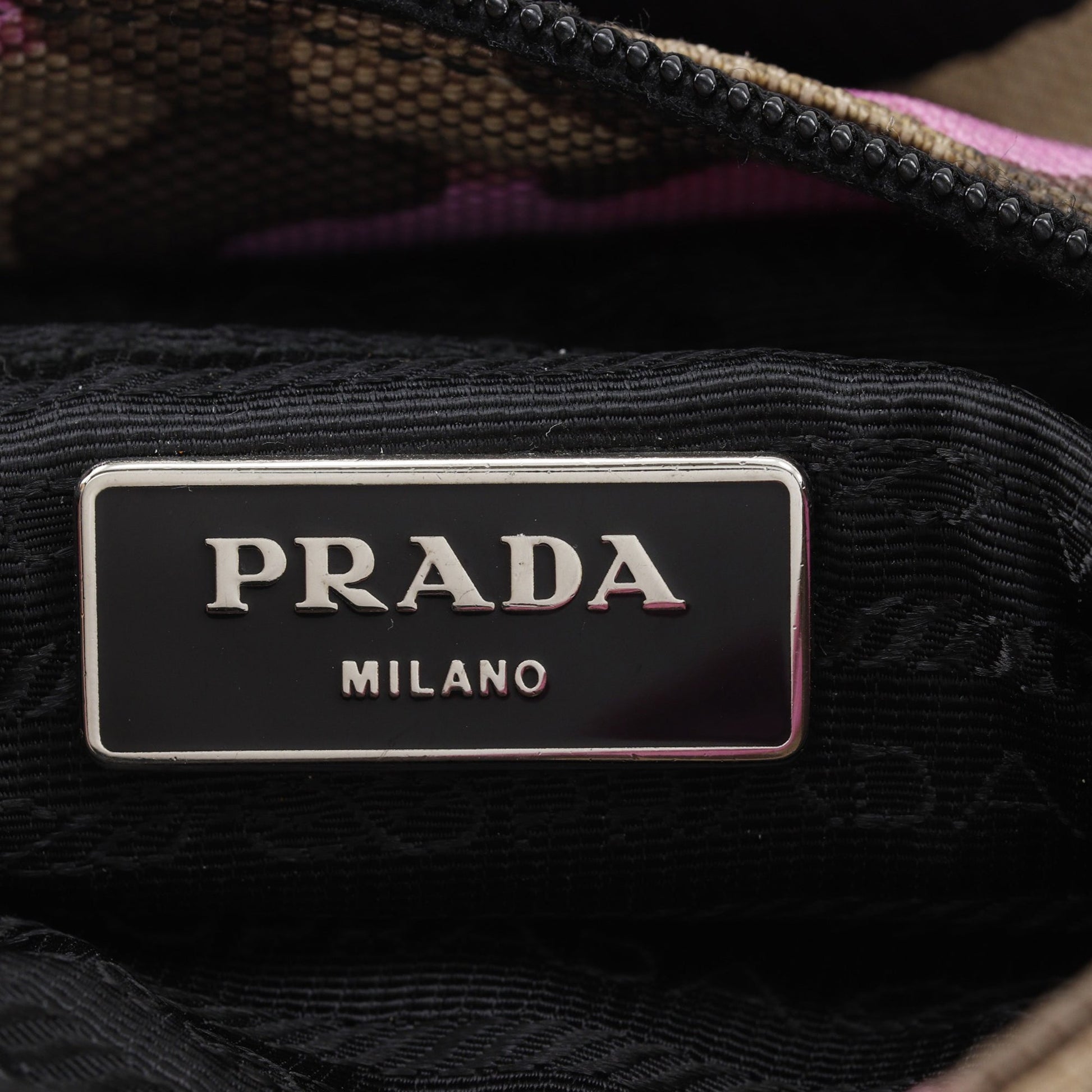 Prada Tessuto Camouflage Zip Top Crossbody