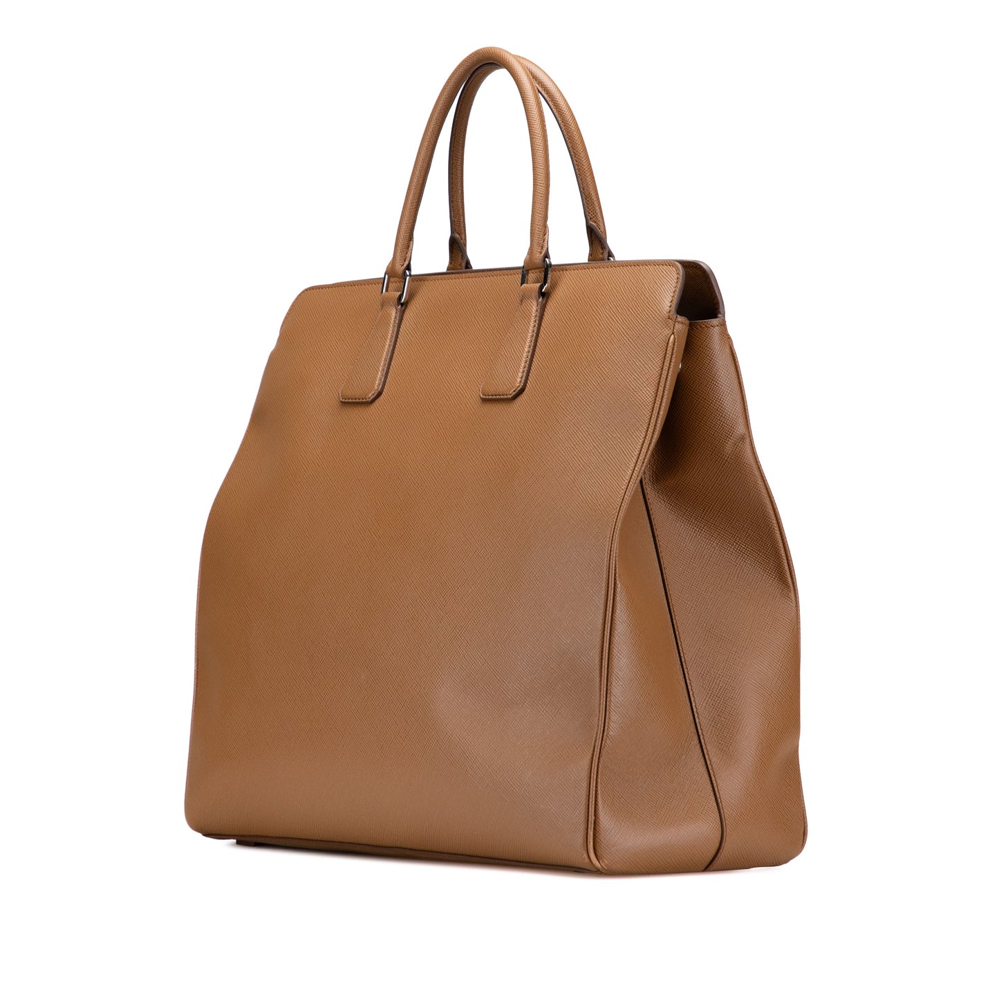 Prada Saffiano Lux Double Handle Shopping Tote