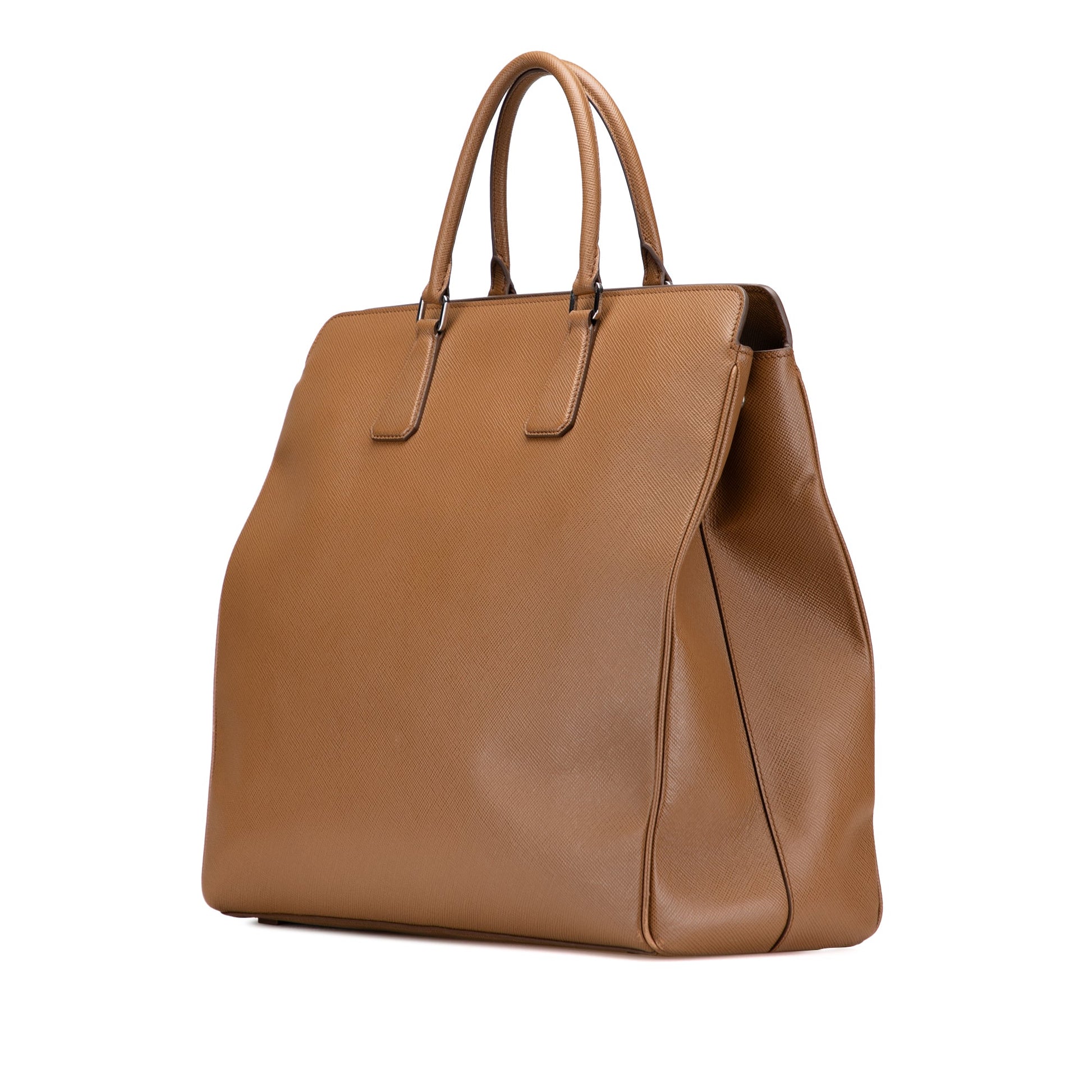 Prada Saffiano Lux Double Handle Shopping Tote