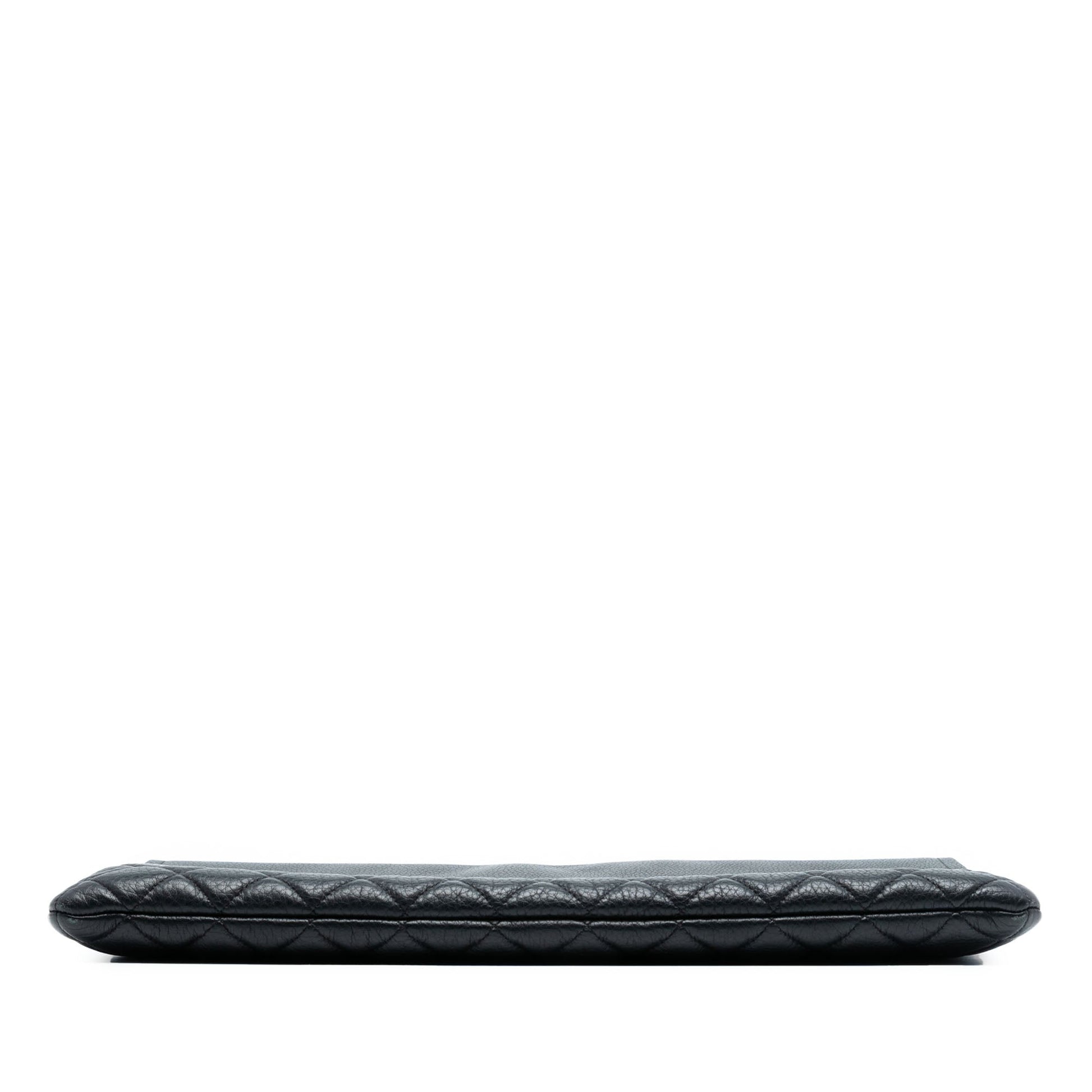 Chanel Large Quilted Grained Calfskin Archi Chic Cosmetic Case