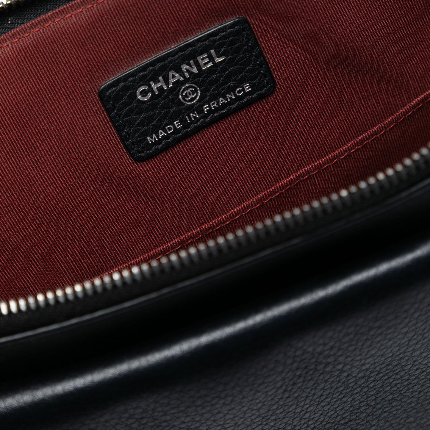 Chanel Large Quilted Grained Calfskin Archi Chic Cosmetic Case