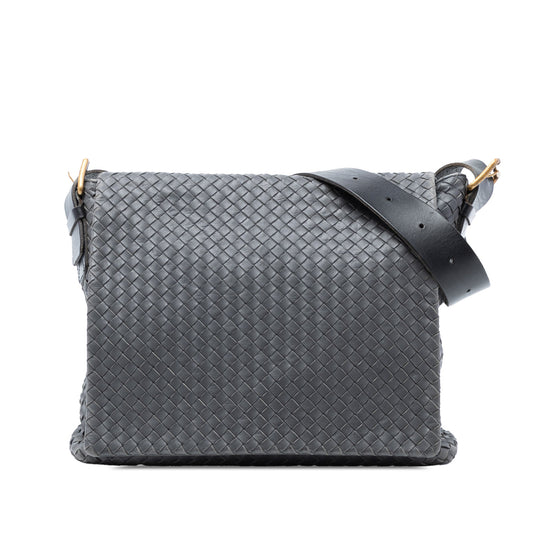 Bottega Veneta Nappa Intrecciato Flap Crossbody
