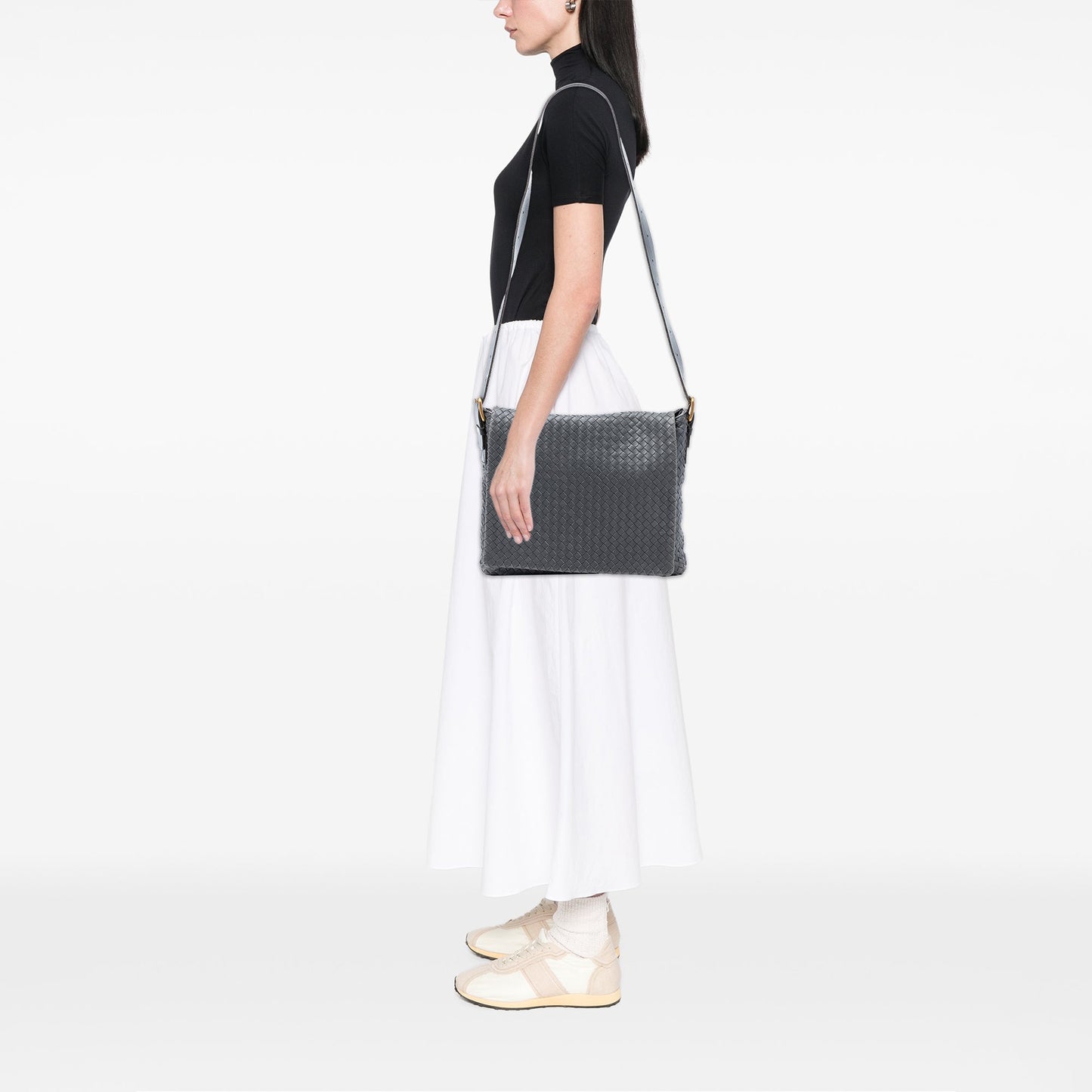 Bottega Veneta Nappa Intrecciato Flap Crossbody