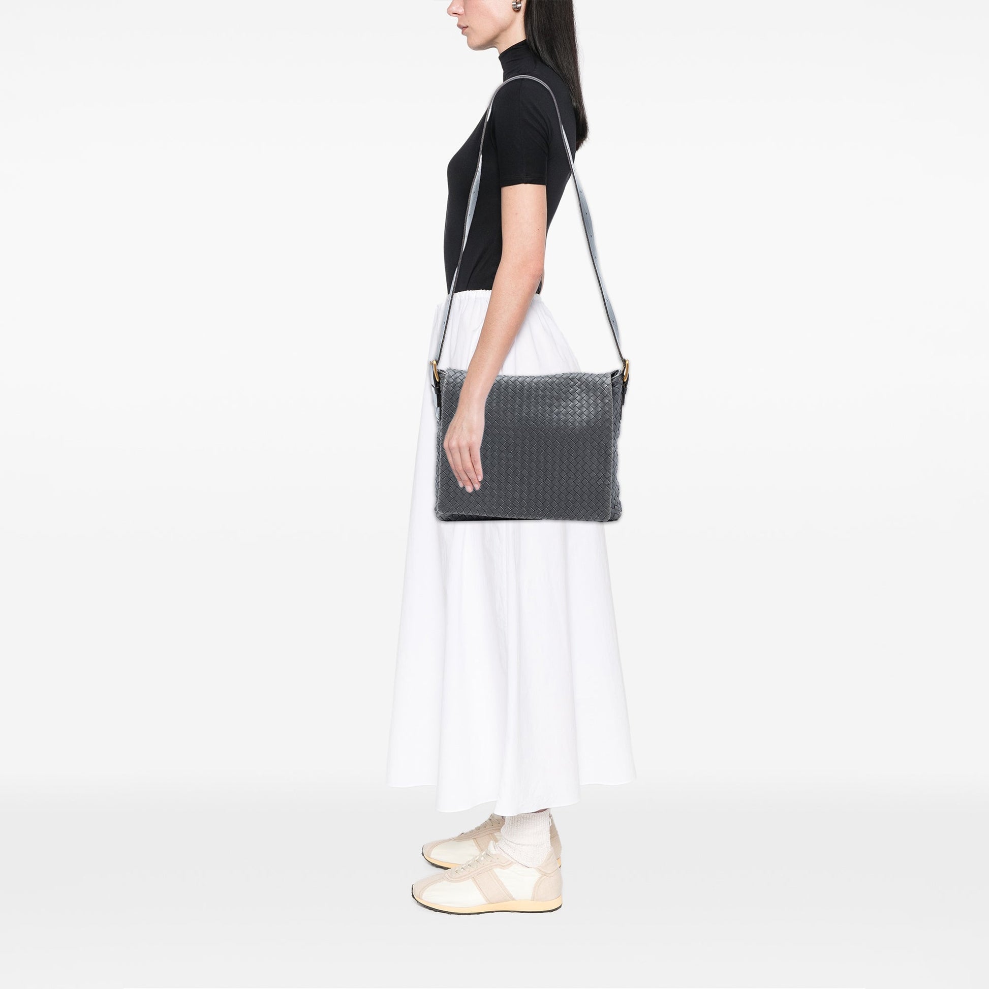 Bottega Veneta Nappa Intrecciato Flap Crossbody