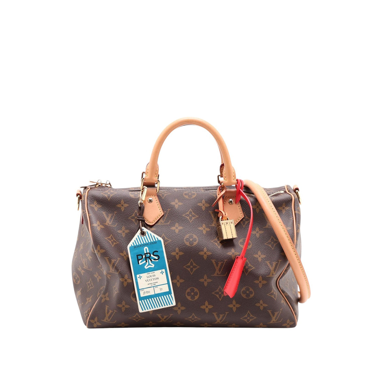 Louis Vuitton Monogram Speedy Bandouliere Soft 30 Crafty — Brown