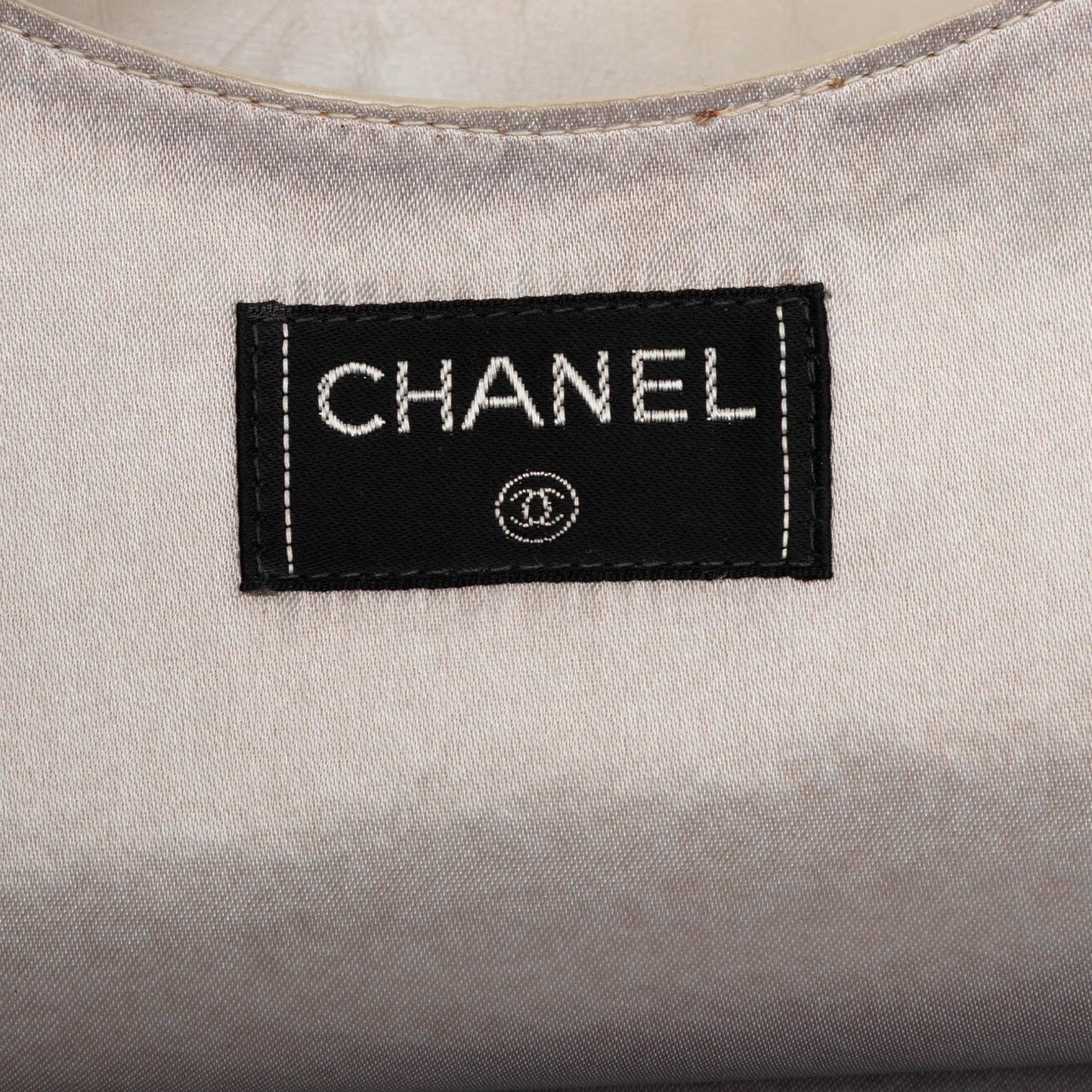 Chanel Metallic Embossed Calfskin Flat Handbag