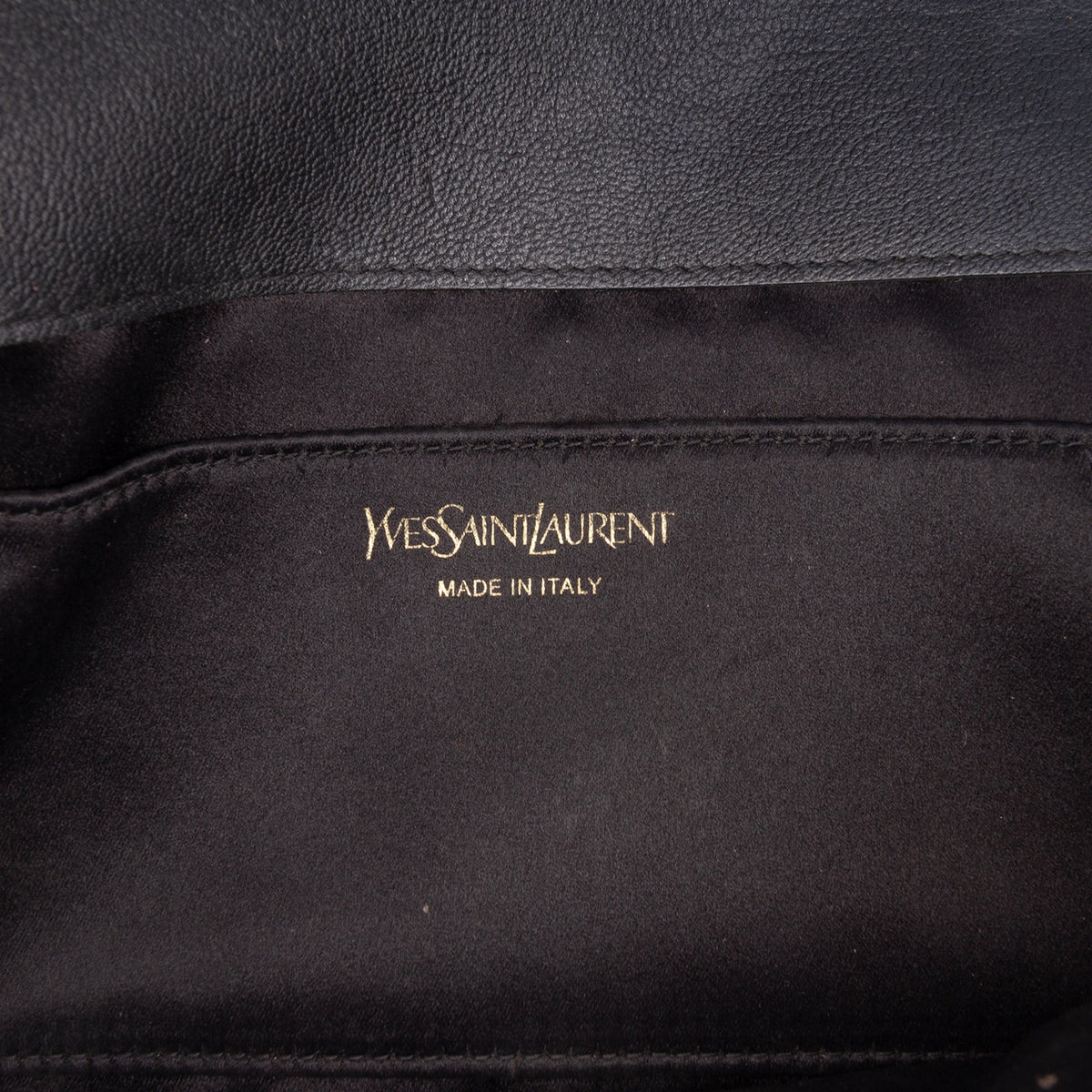 Saint Laurent Large Calfskin Monogram Belle De Jour Clutch
