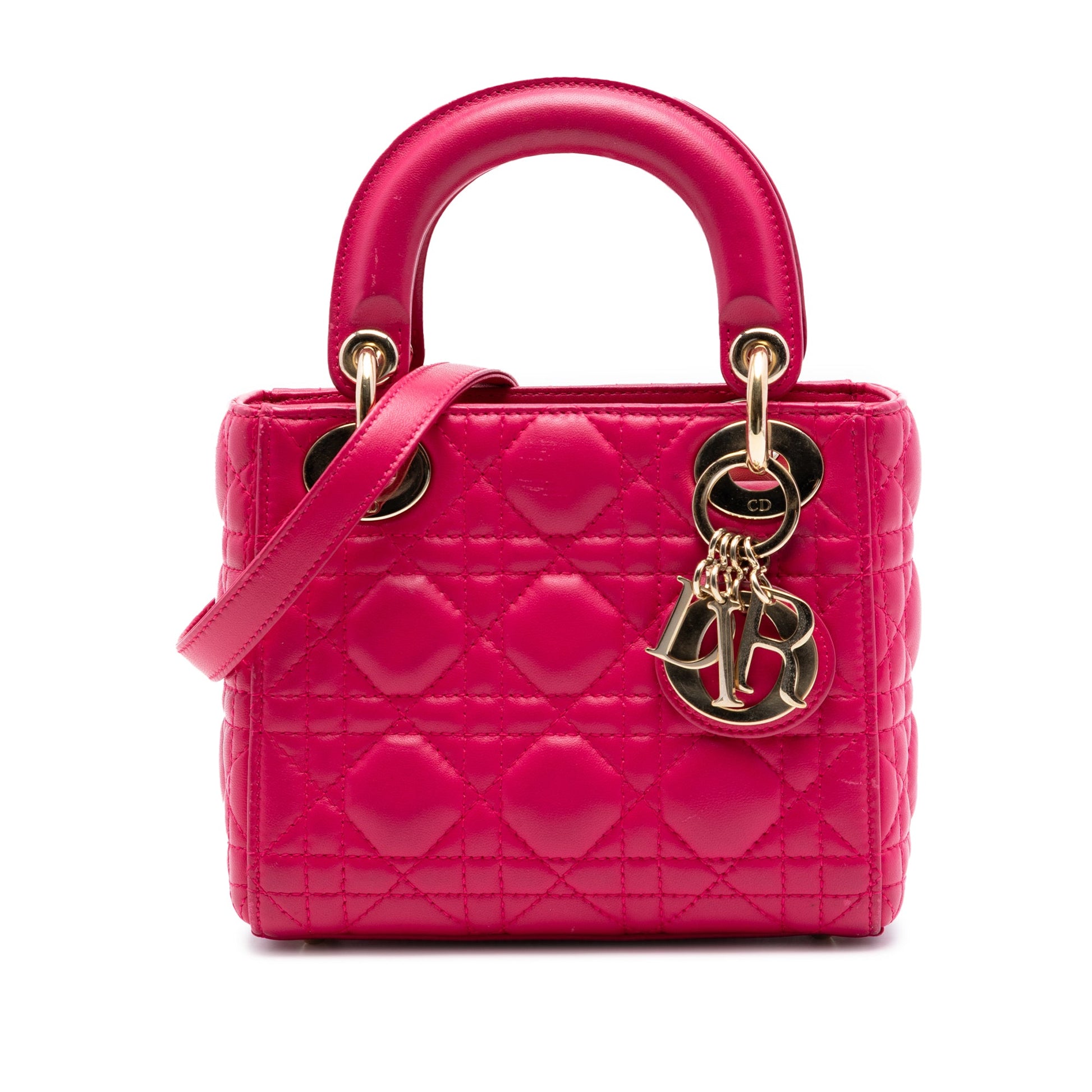 Dior Mini Lambskin Cannage Lady Dior