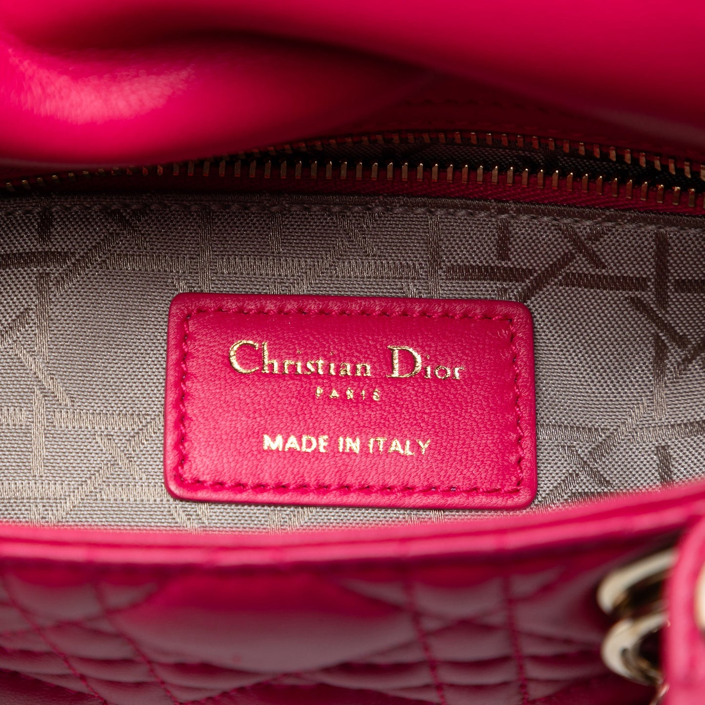 Dior Mini Lambskin Cannage Lady Dior