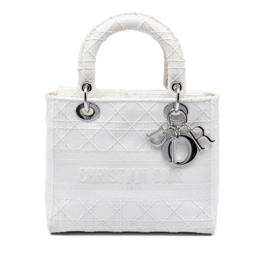 Dior Medium Canvas Cannage Lady D Lite
