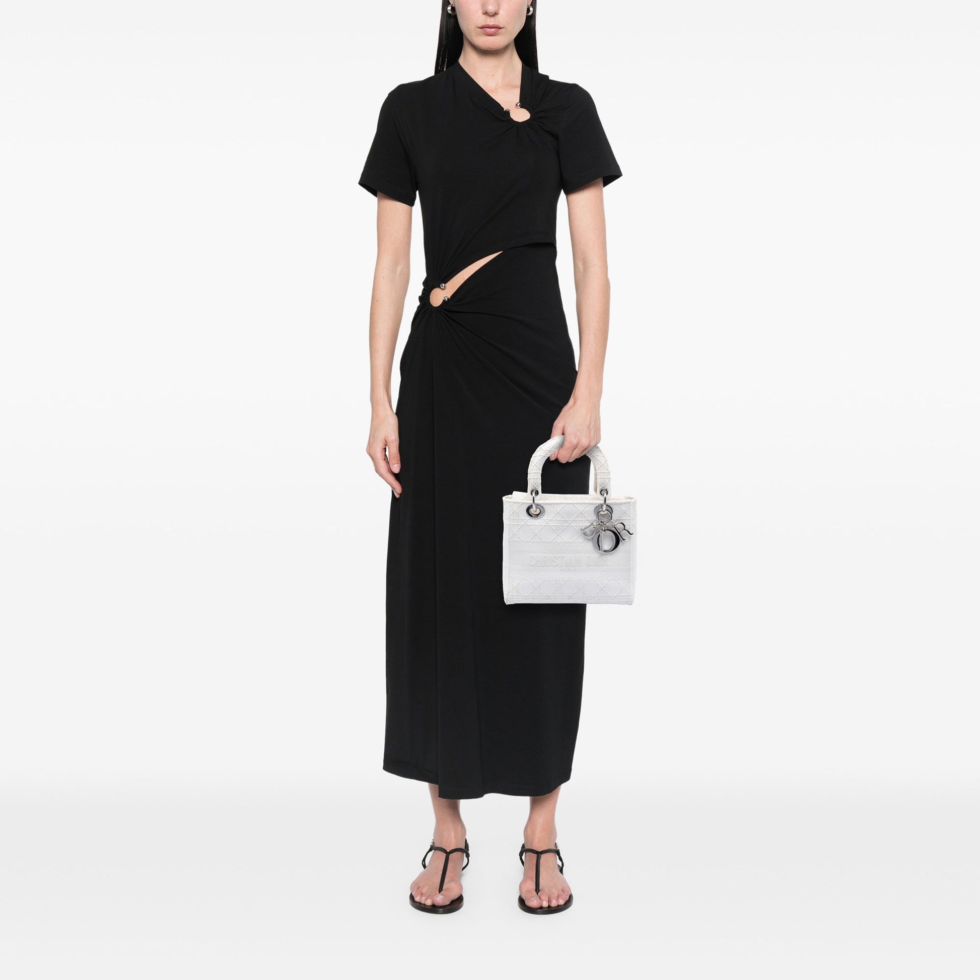Dior Medium Canvas Cannage Lady D Lite