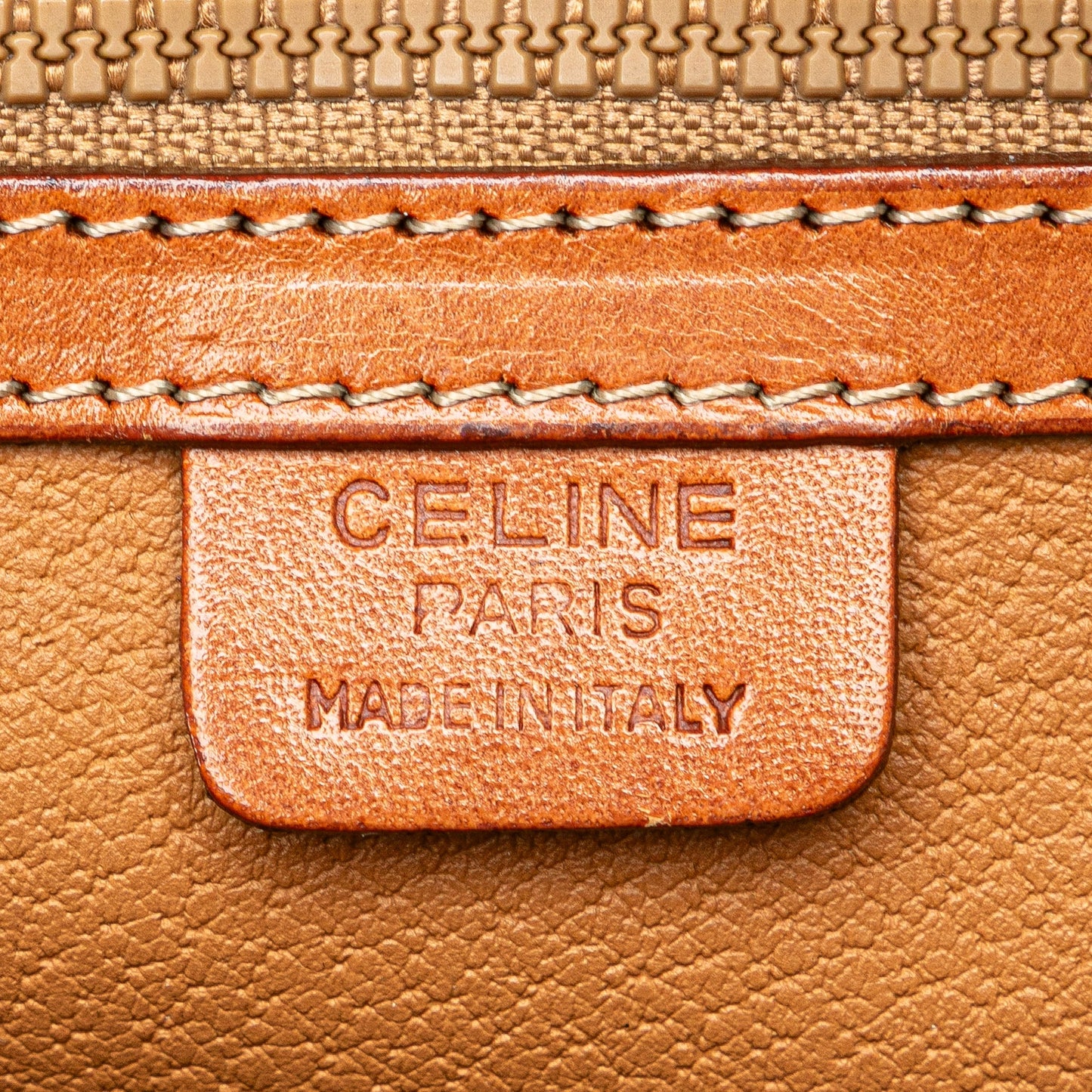 Celine Macadam Coated Canvas Handbag
