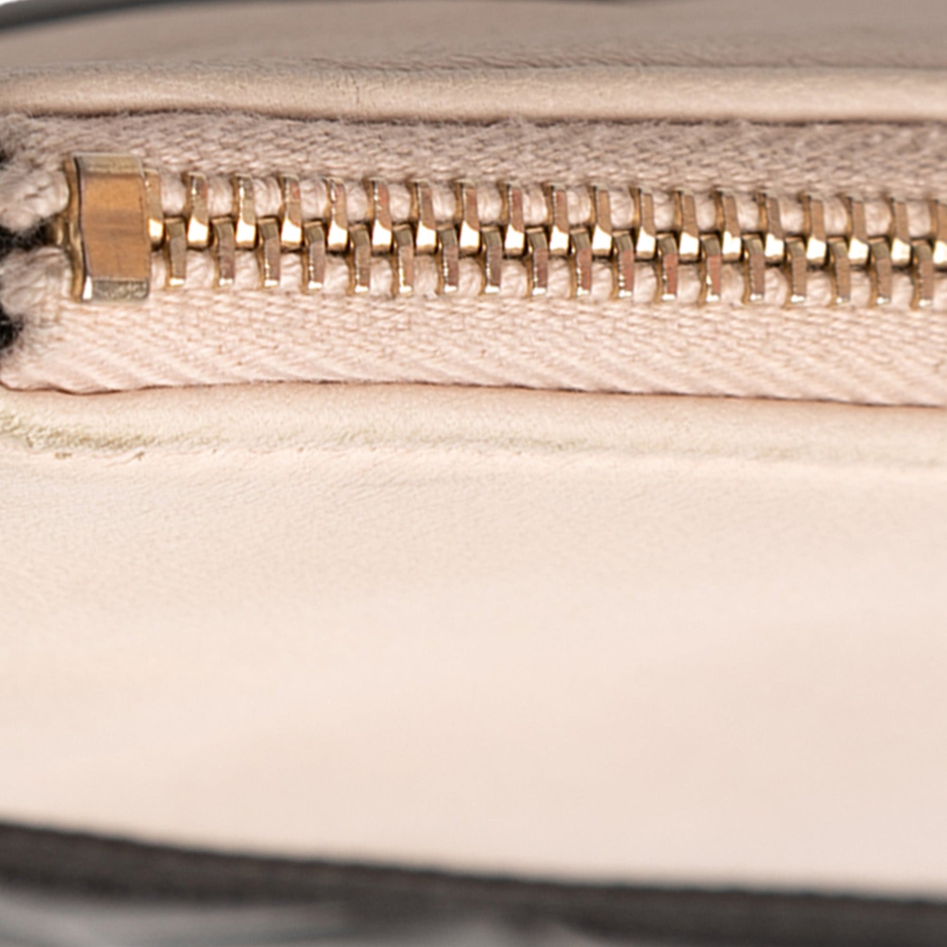 Chanel Medium Quilted Lambskin and Calfskin Pearl O Case Clutch
