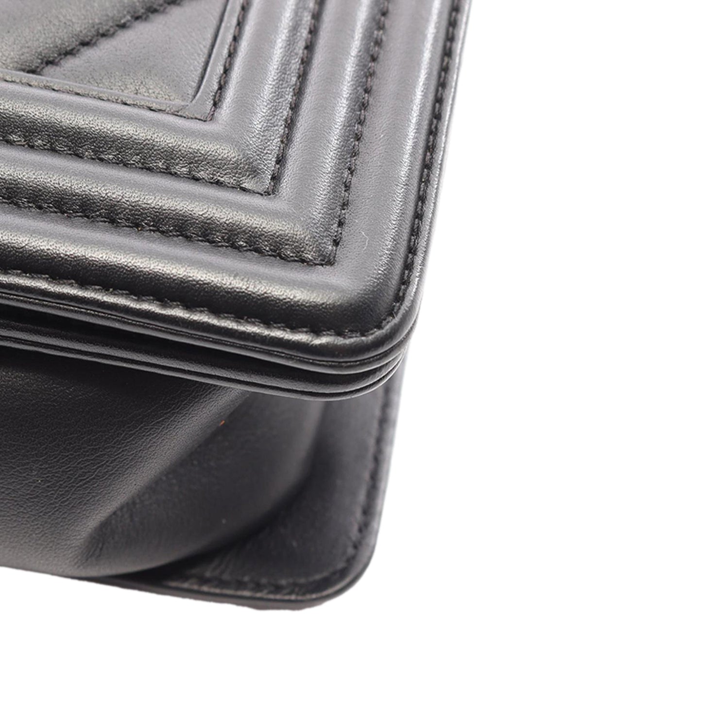 Chanel Old Medium Chevron Lambskin Boy Flap