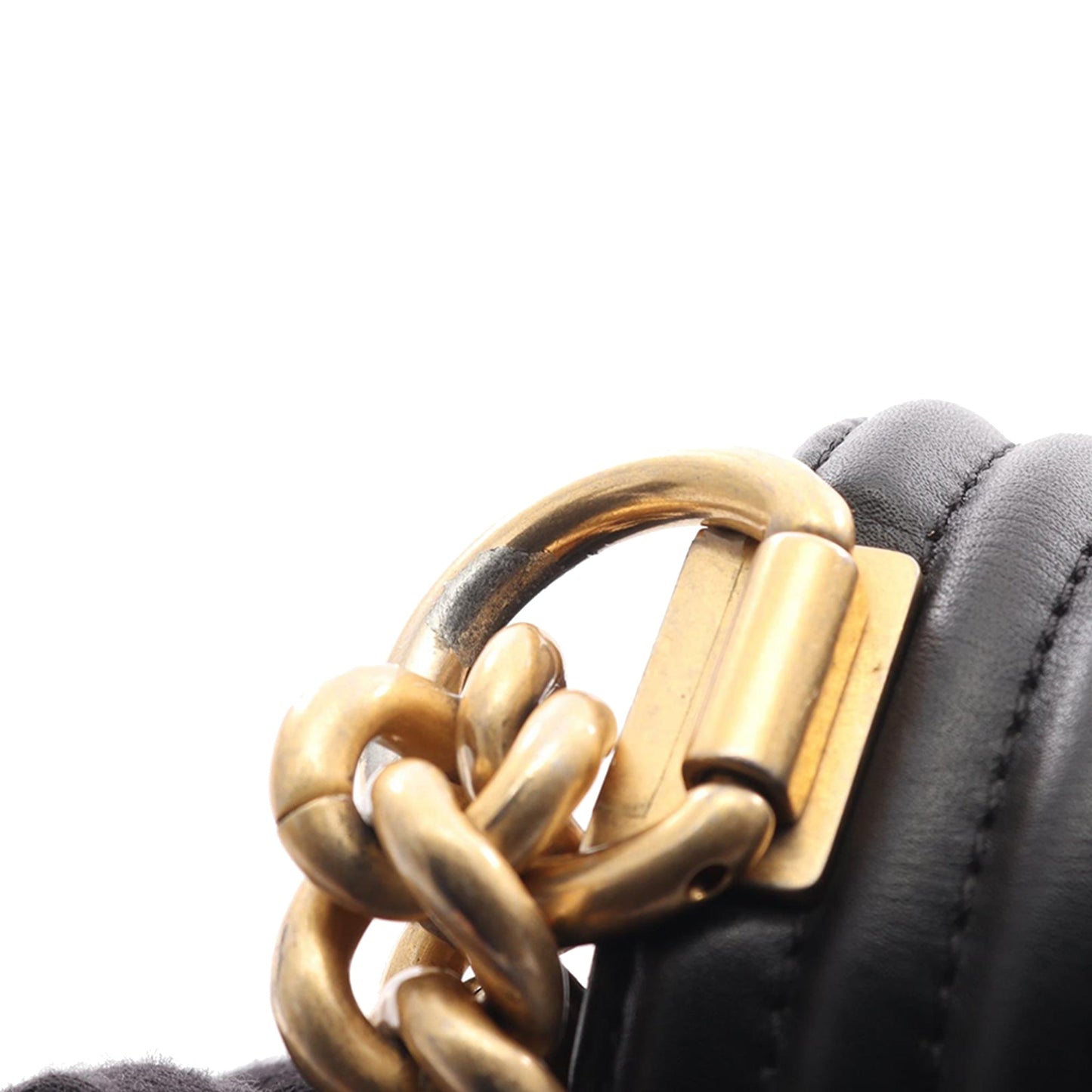 Chanel Old Medium Chevron Lambskin Boy Flap