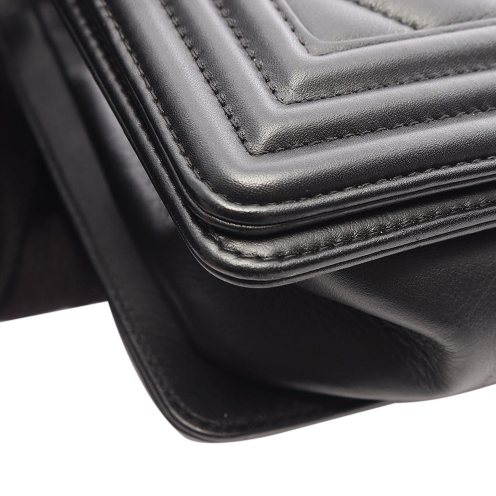 Chanel Old Medium Chevron Lambskin Boy Flap