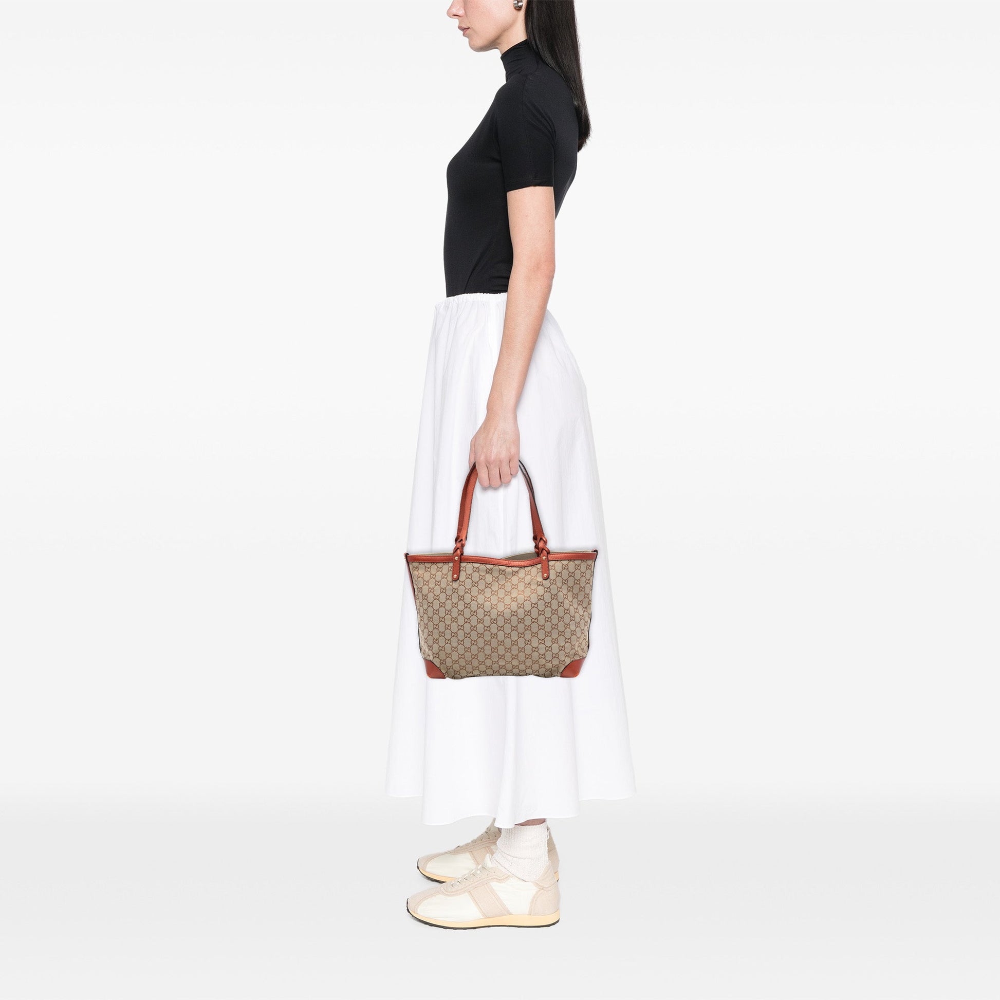Gucci Medium GG Canvas Craft Tote