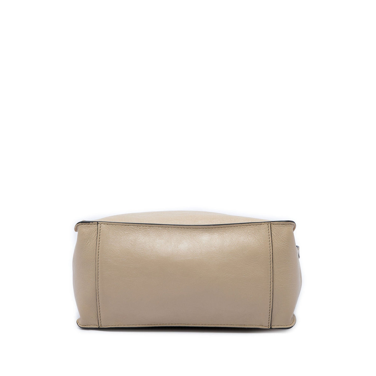 Fendi Vitello Grace and Suede Flip Satchel — Beige