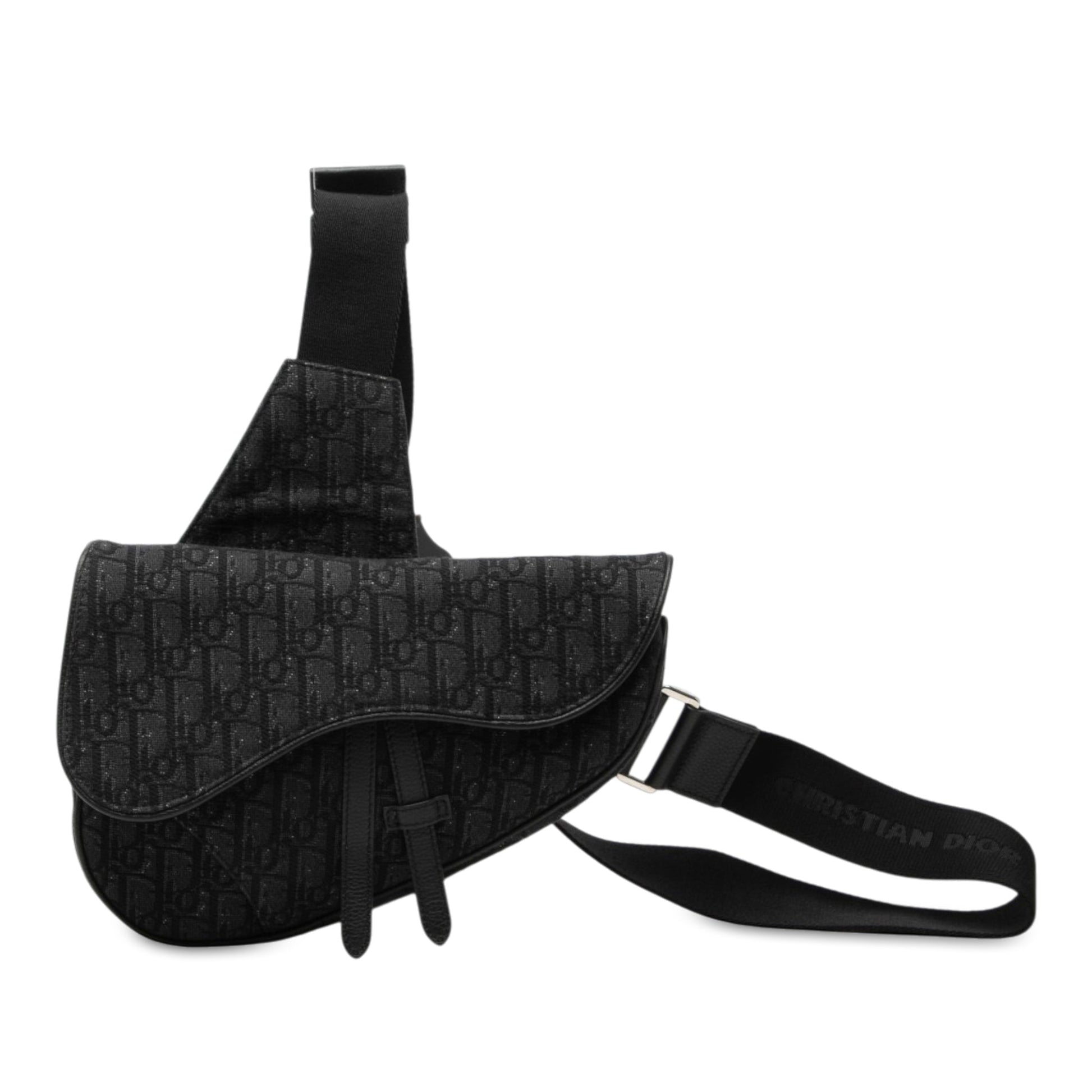 Dior Oblique Canvas Saddle Crossbody