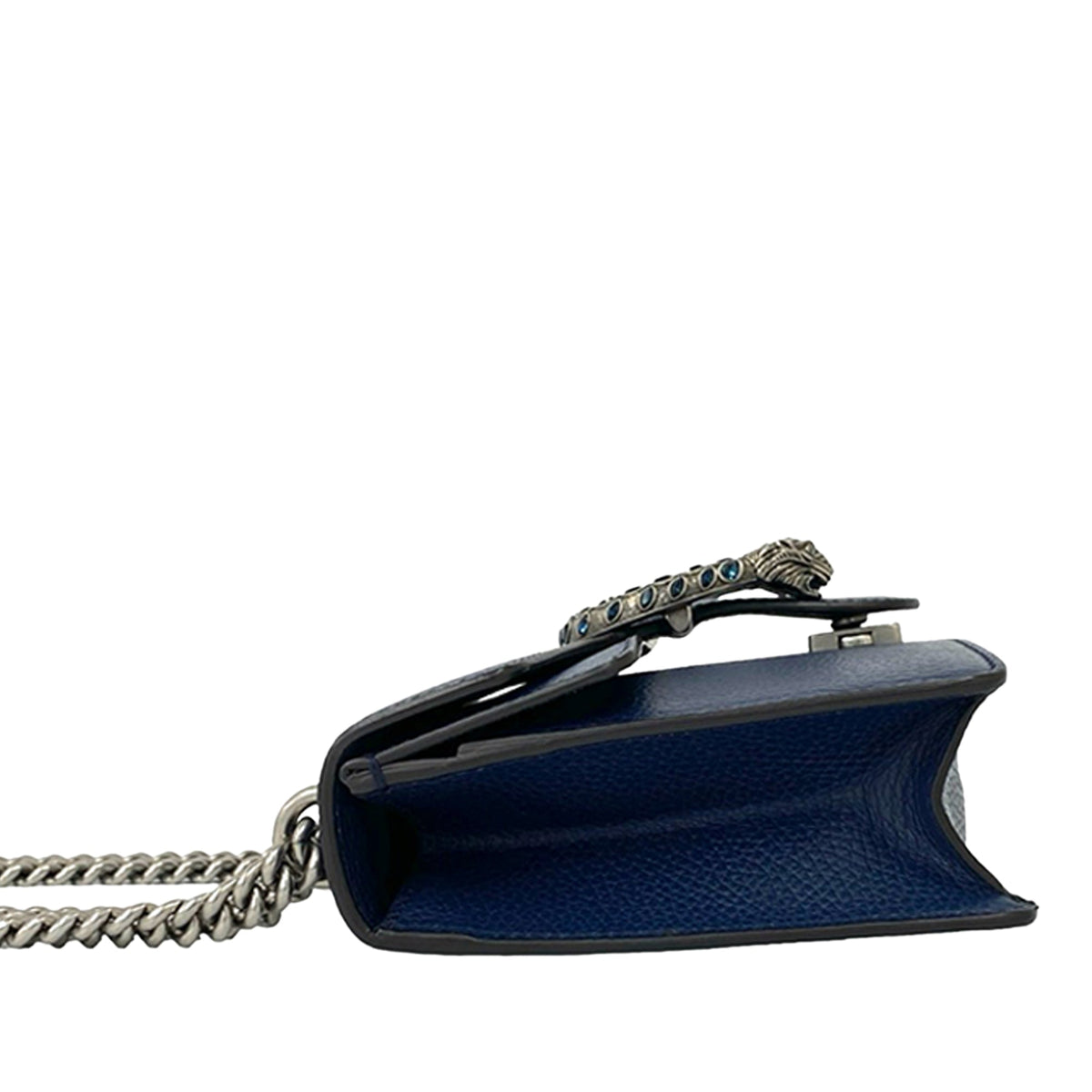 Gucci Small Leather Dionysus Crossbody — Blue