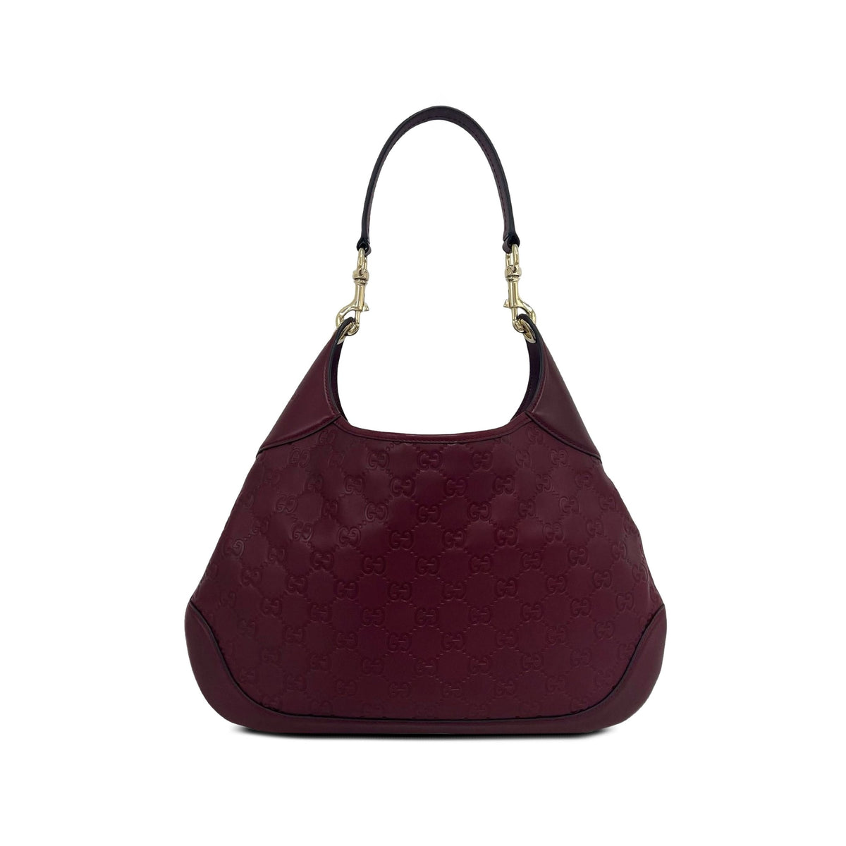 Gucci Medium Guccissima B Hobo — Red
