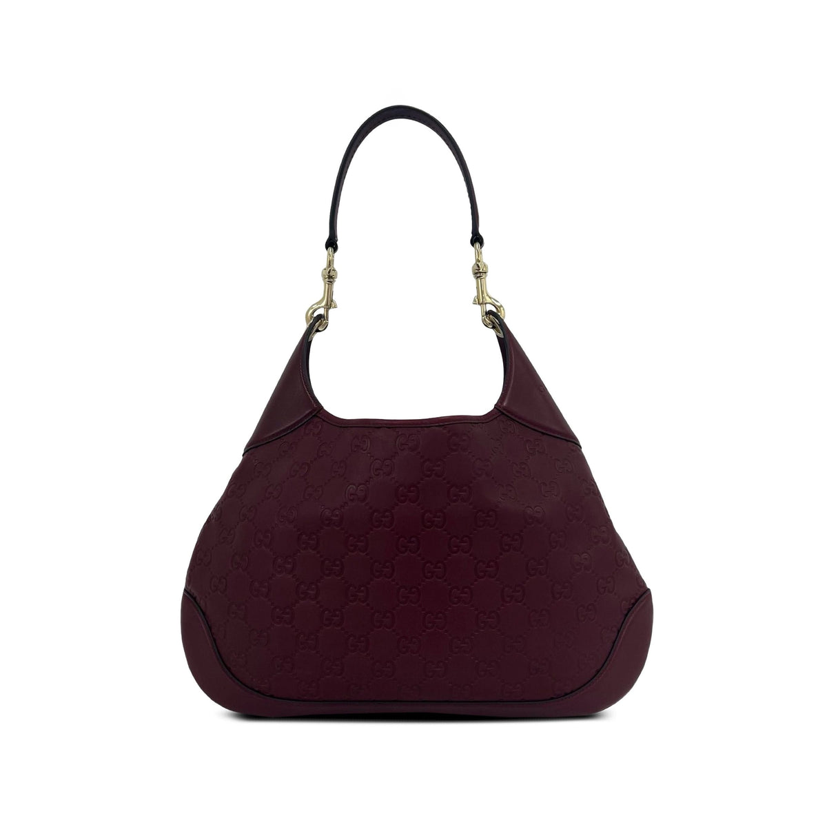 Gucci Medium Guccissima B Hobo — Red
