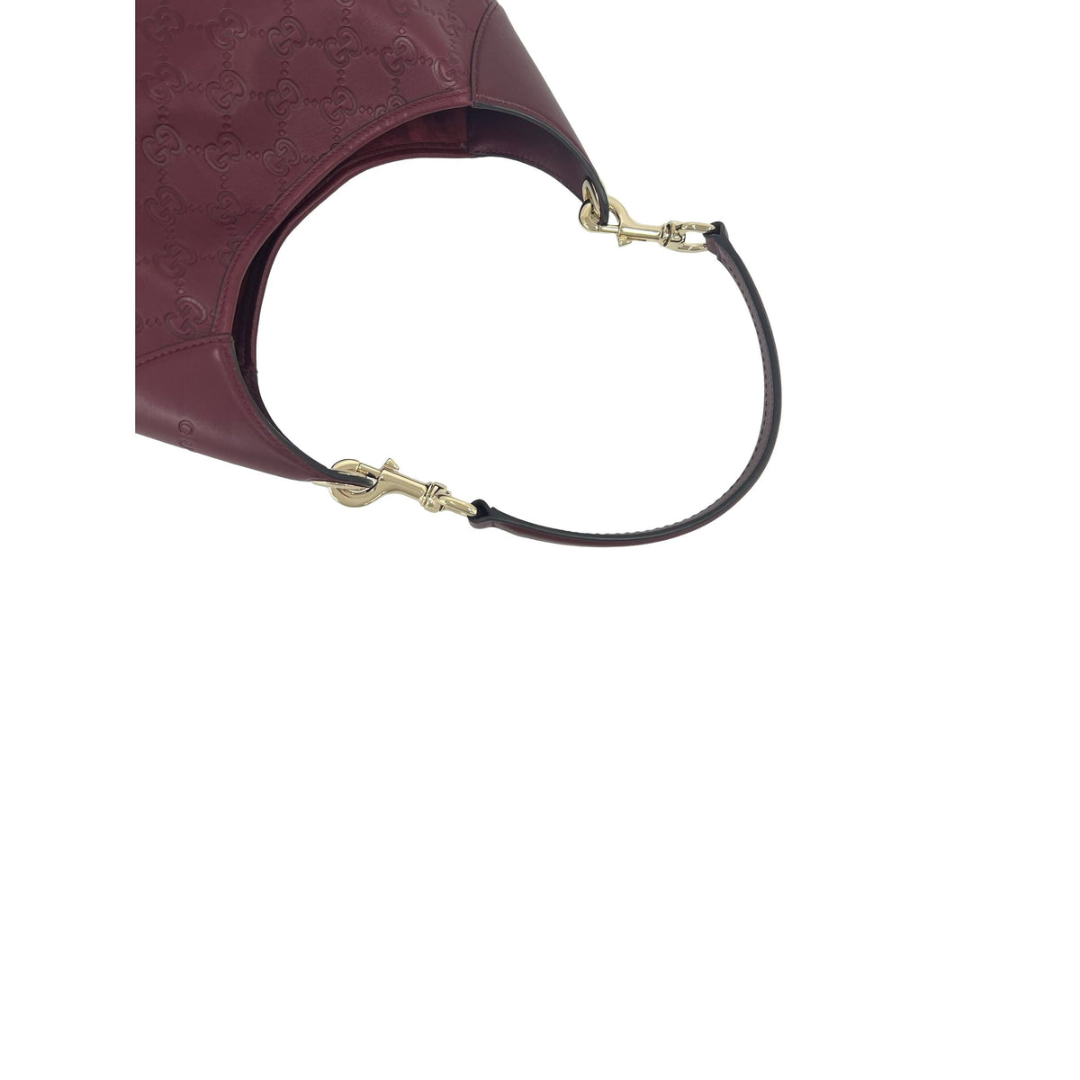 Gucci Medium Guccissima B Hobo — Red