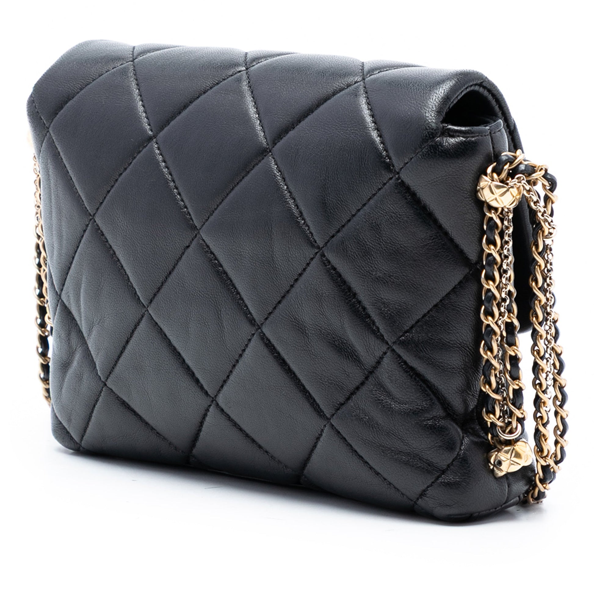 Chanel Mini Quilted Lambskin Crush on Chains Flap