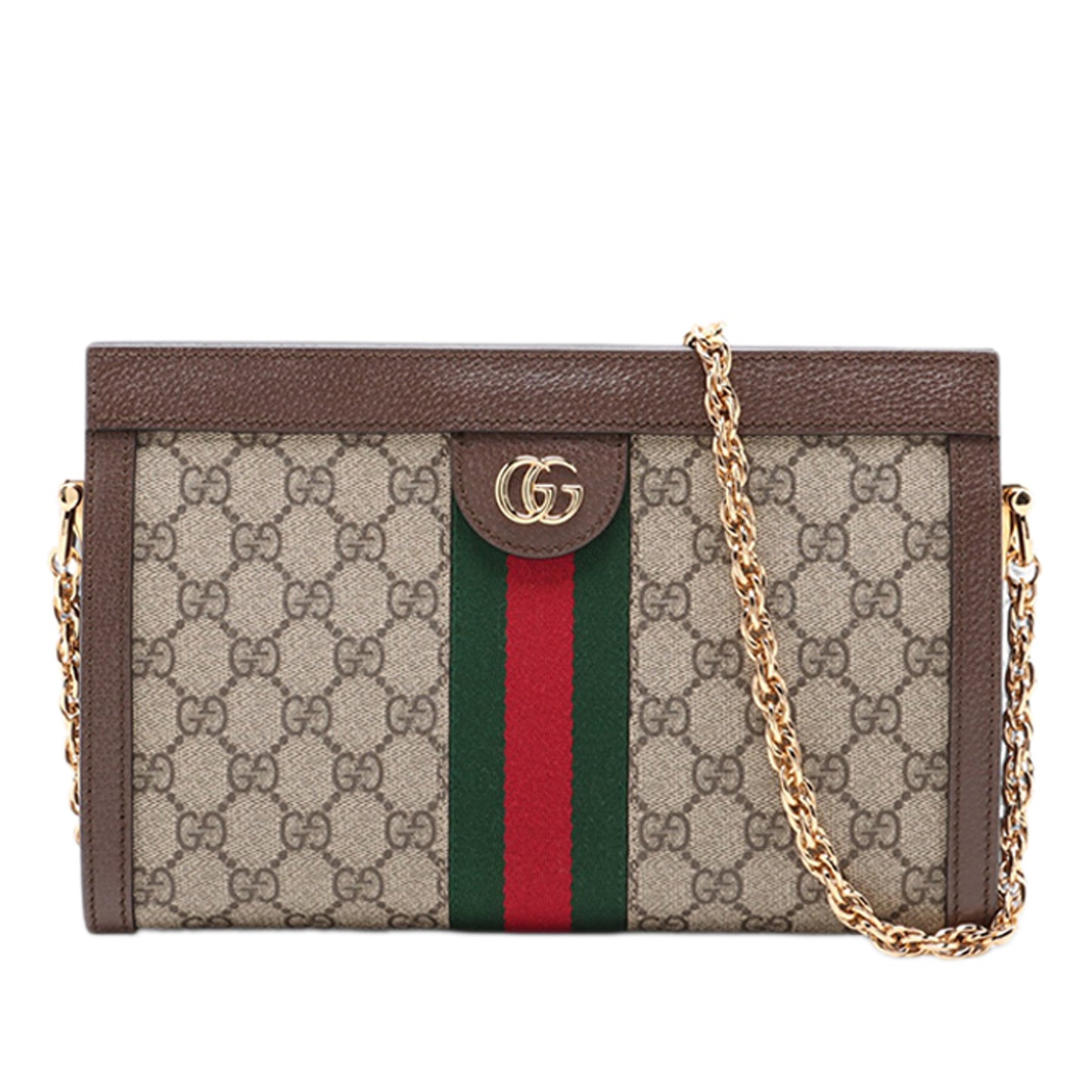 Gucci Small GG Supreme Web Ophidia Chain Crossbody